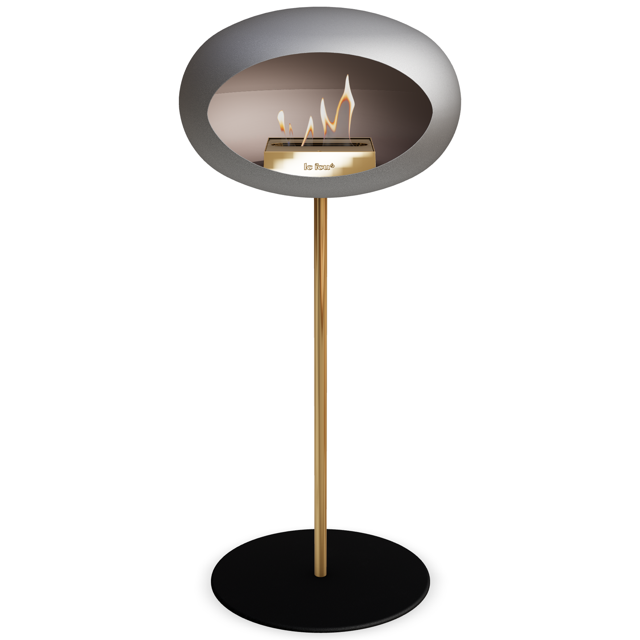 Ground Steel High Nickel Bio Fireplace