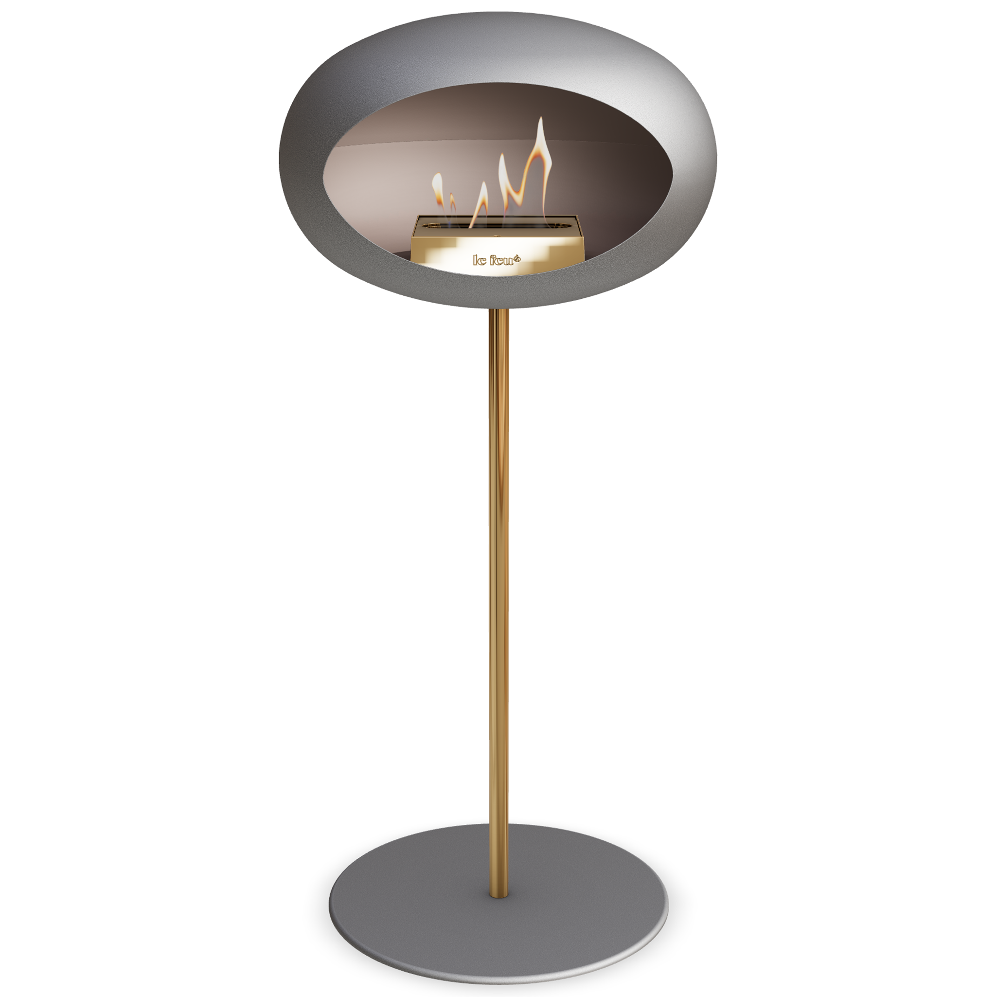 Ground Steel High Nickel Bio Fireplace