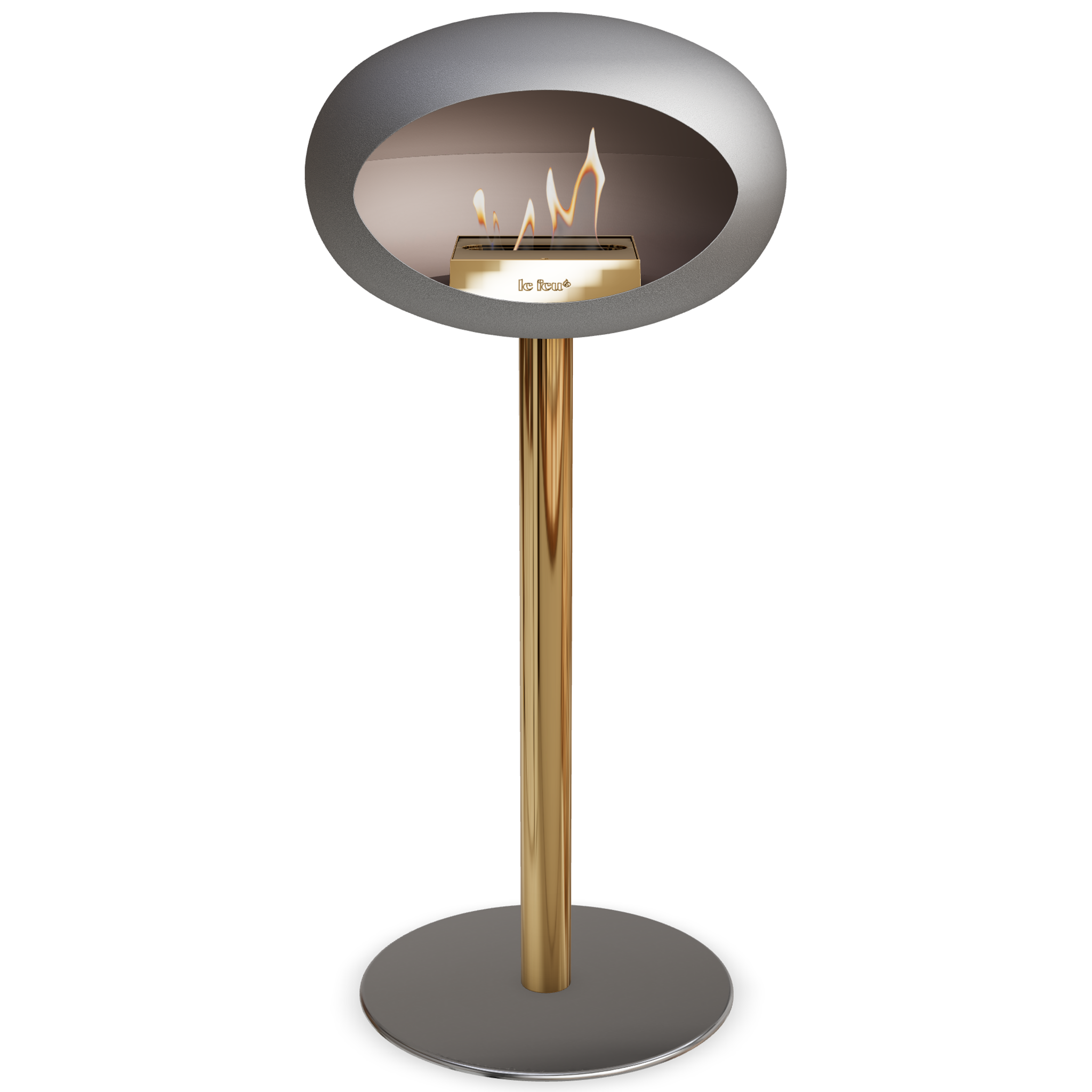 Ground Steel High Nickel Bio Fireplace