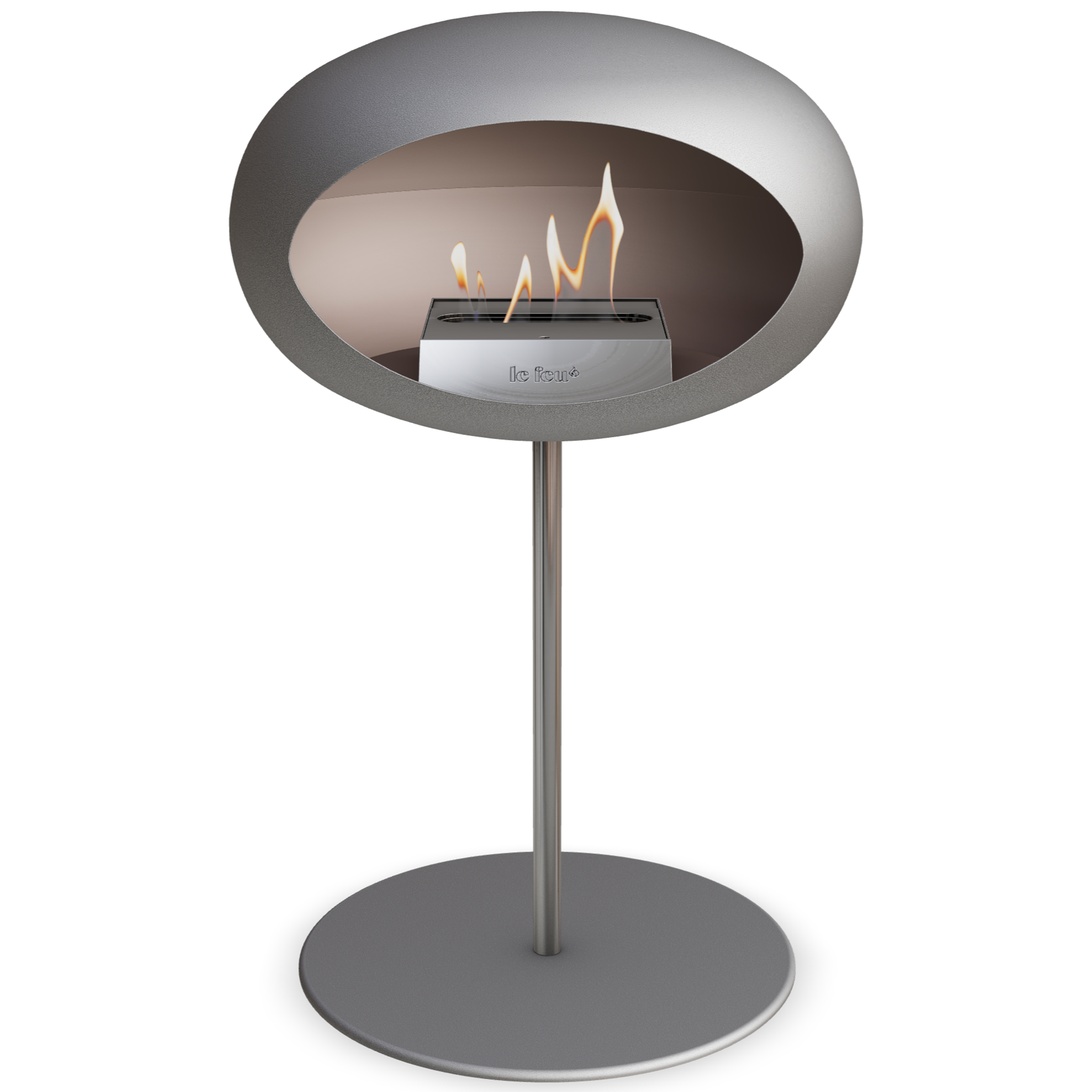 Ground Steel Low Nickel Bio Fireplace