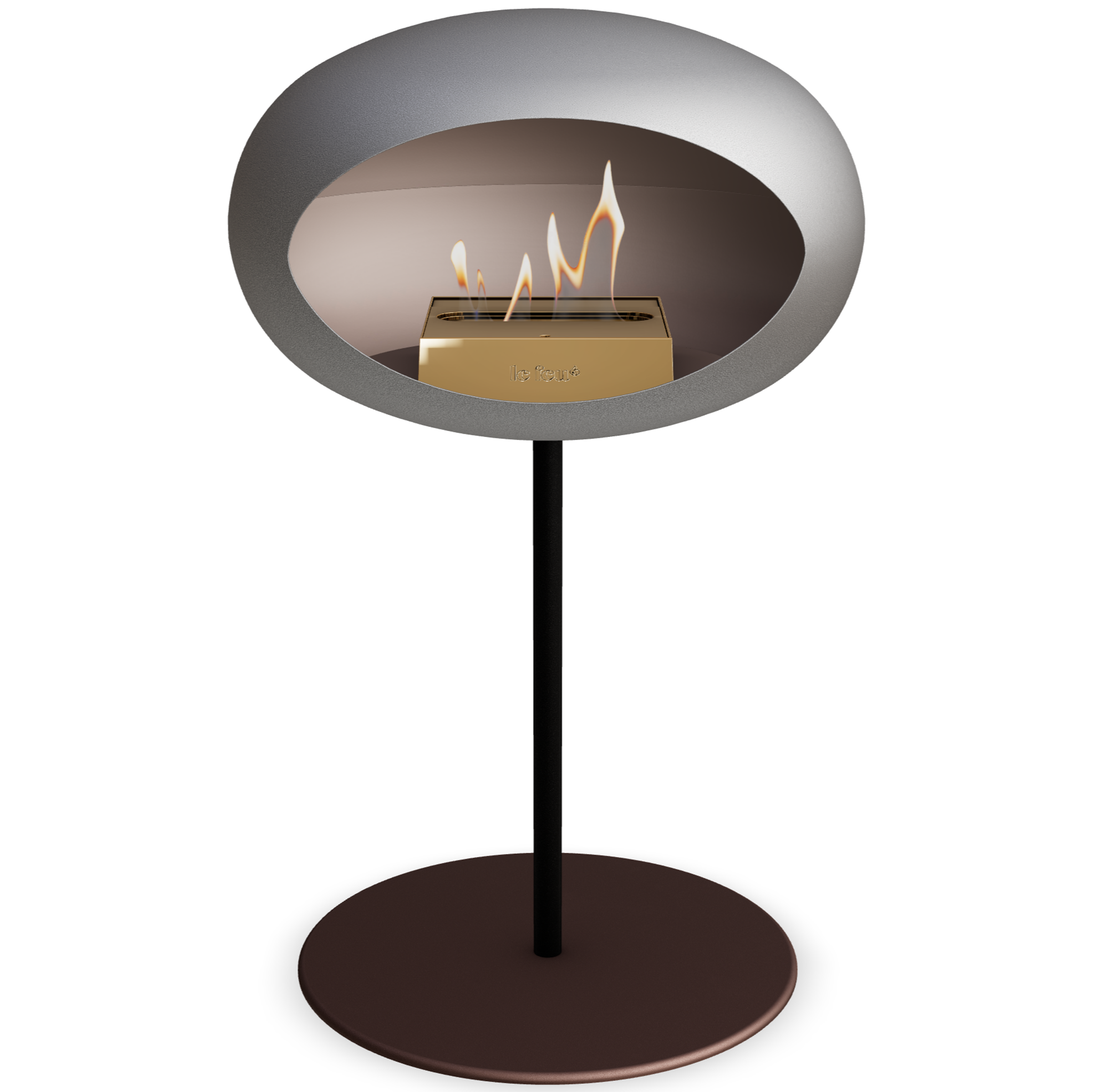 Ground Steel Low Nickel Bio Fireplace