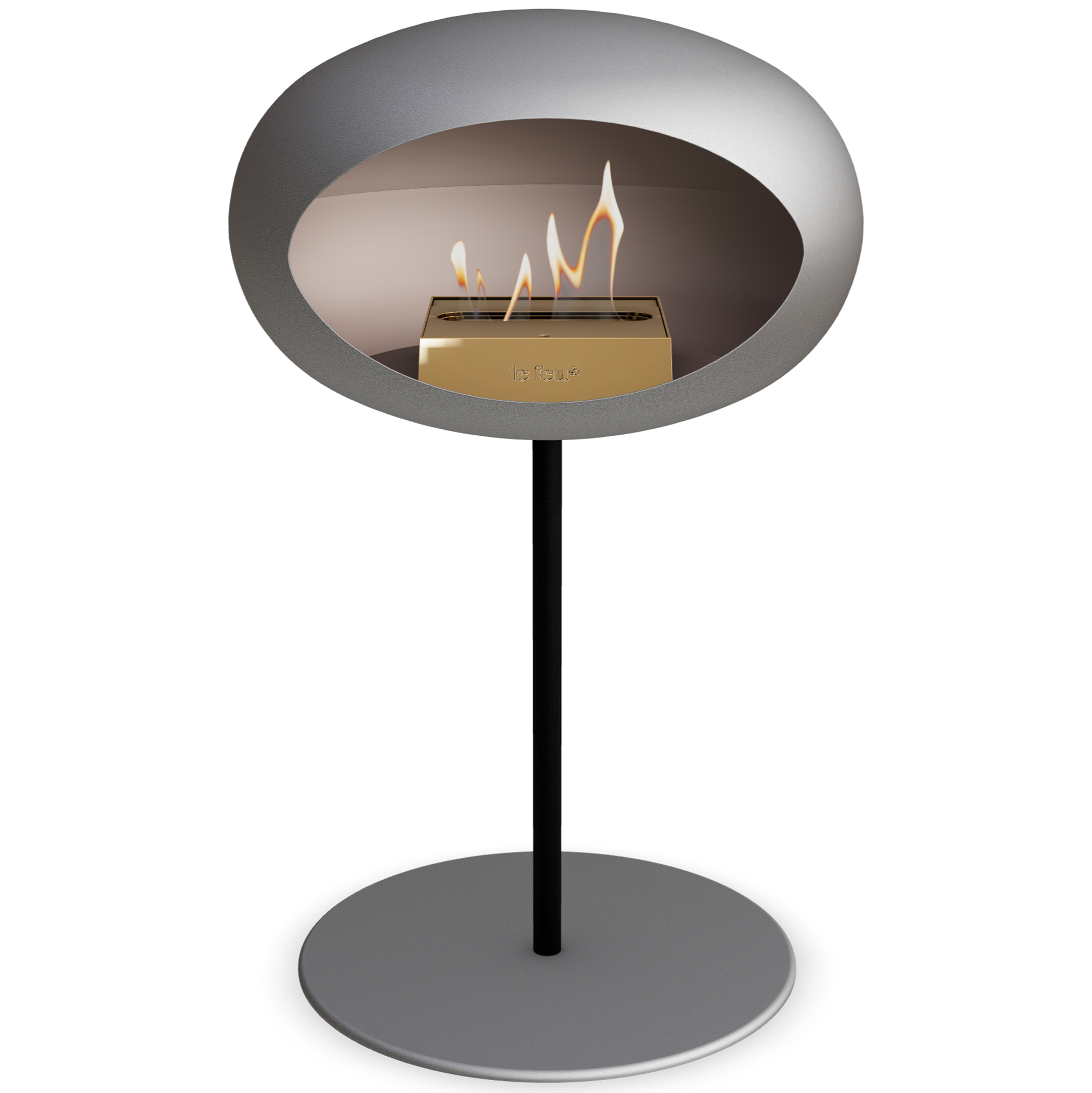 Ground Steel Low Nickel Bio Fireplace