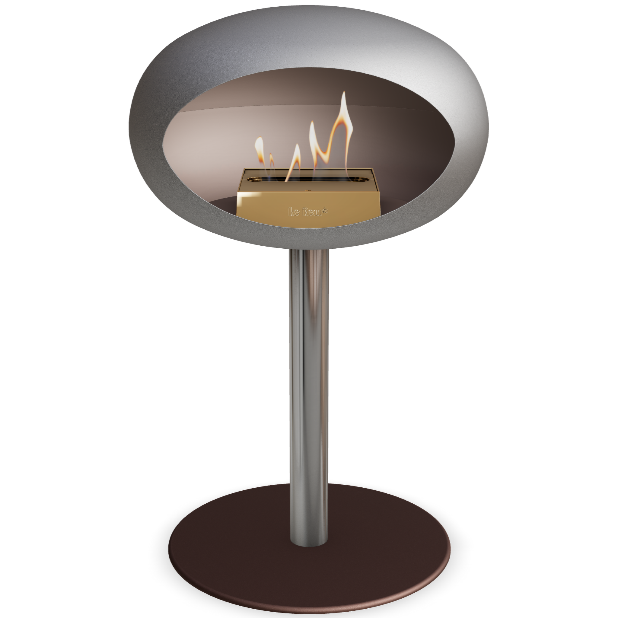 Ground Steel Low Nickel Bio Fireplace