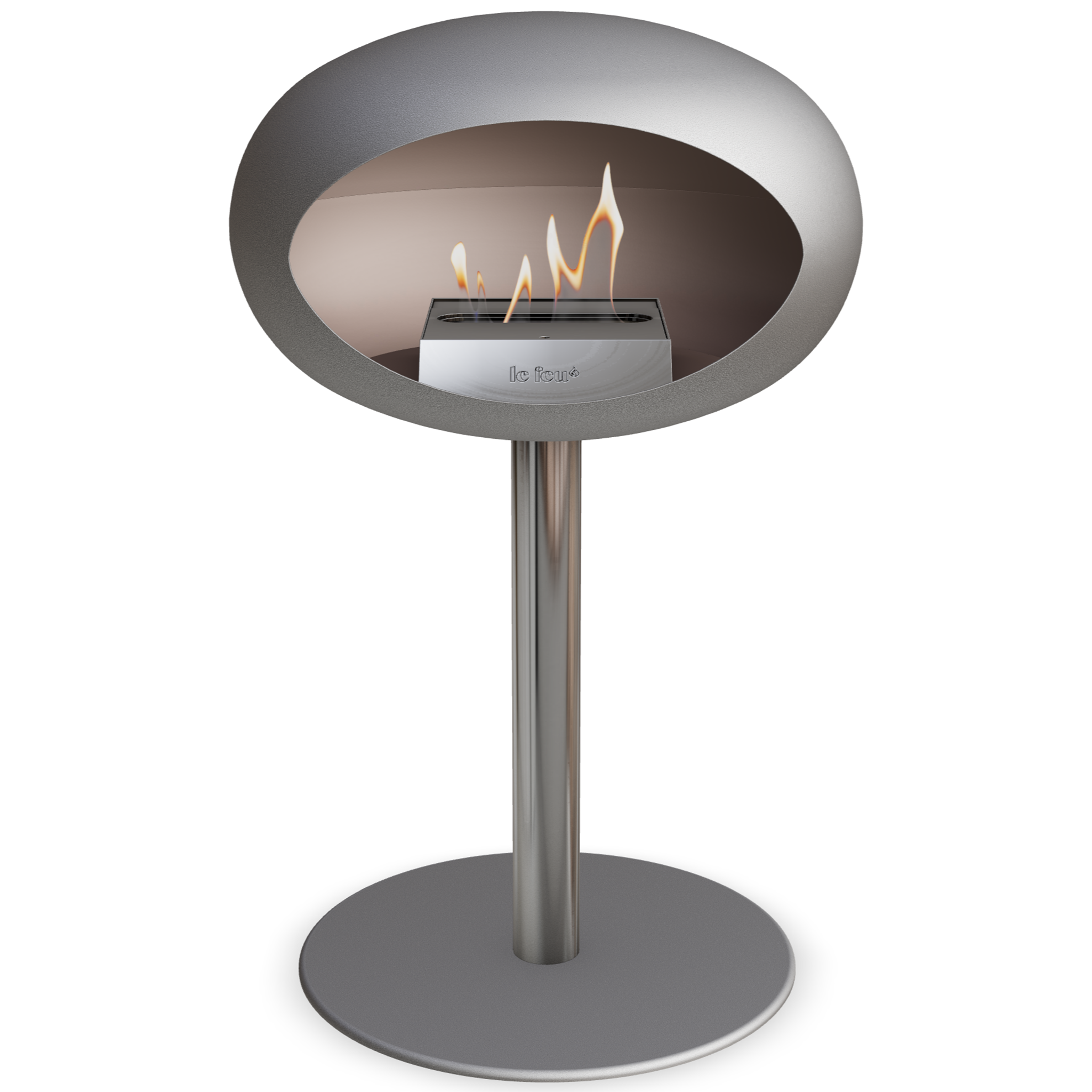 Ground Steel Low Nickel Bio Fireplace