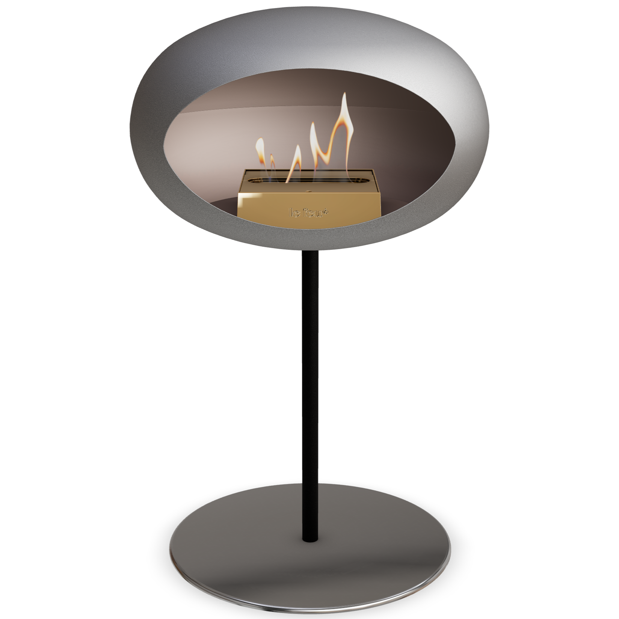 Ground Steel Low Nickel Bio Fireplace