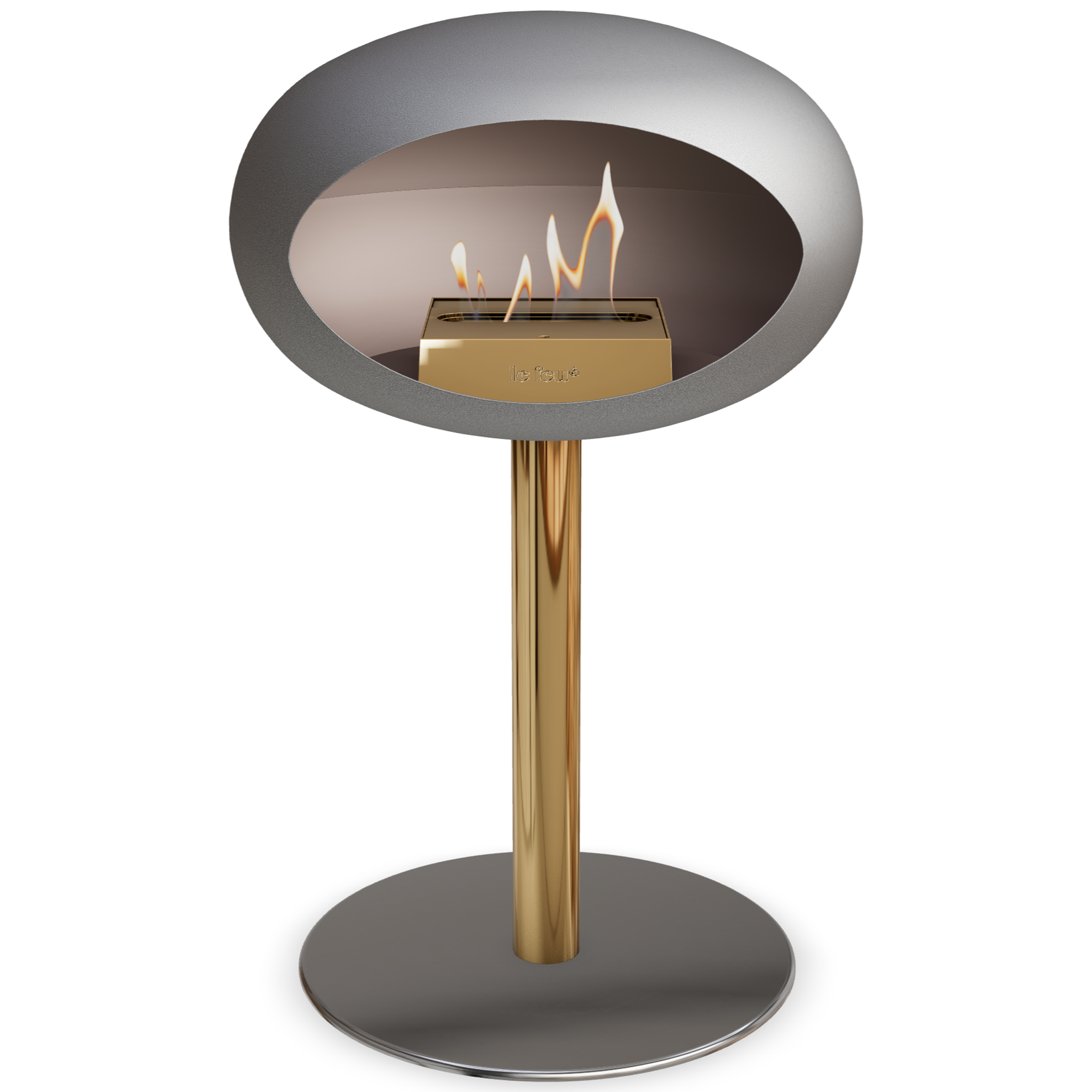 Ground Steel Low Nickel Bio Fireplace