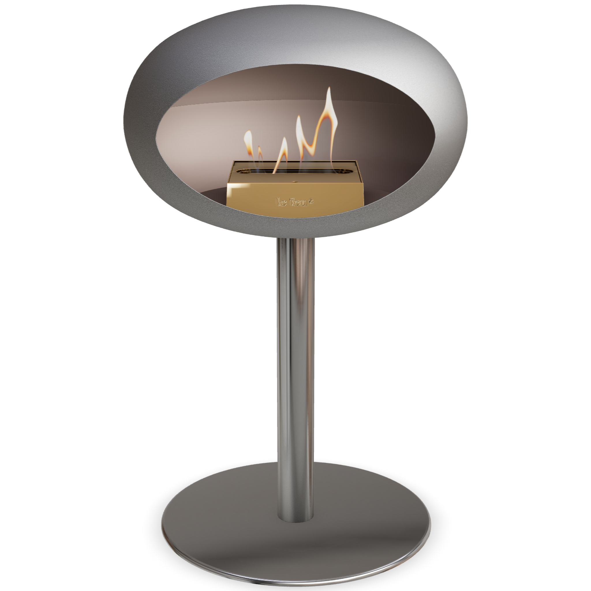 Ground Steel Low Nickel Bio Fireplace