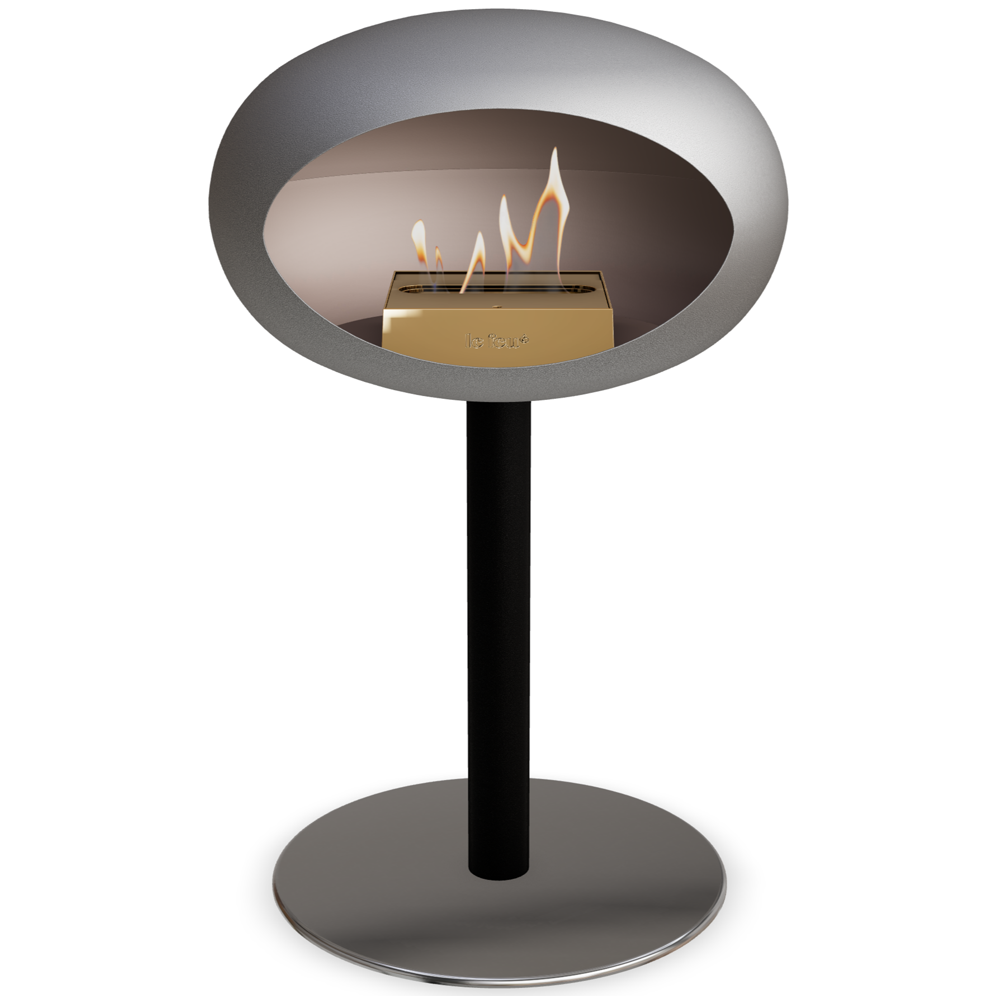 Ground Steel Low Nickel Bio Fireplace