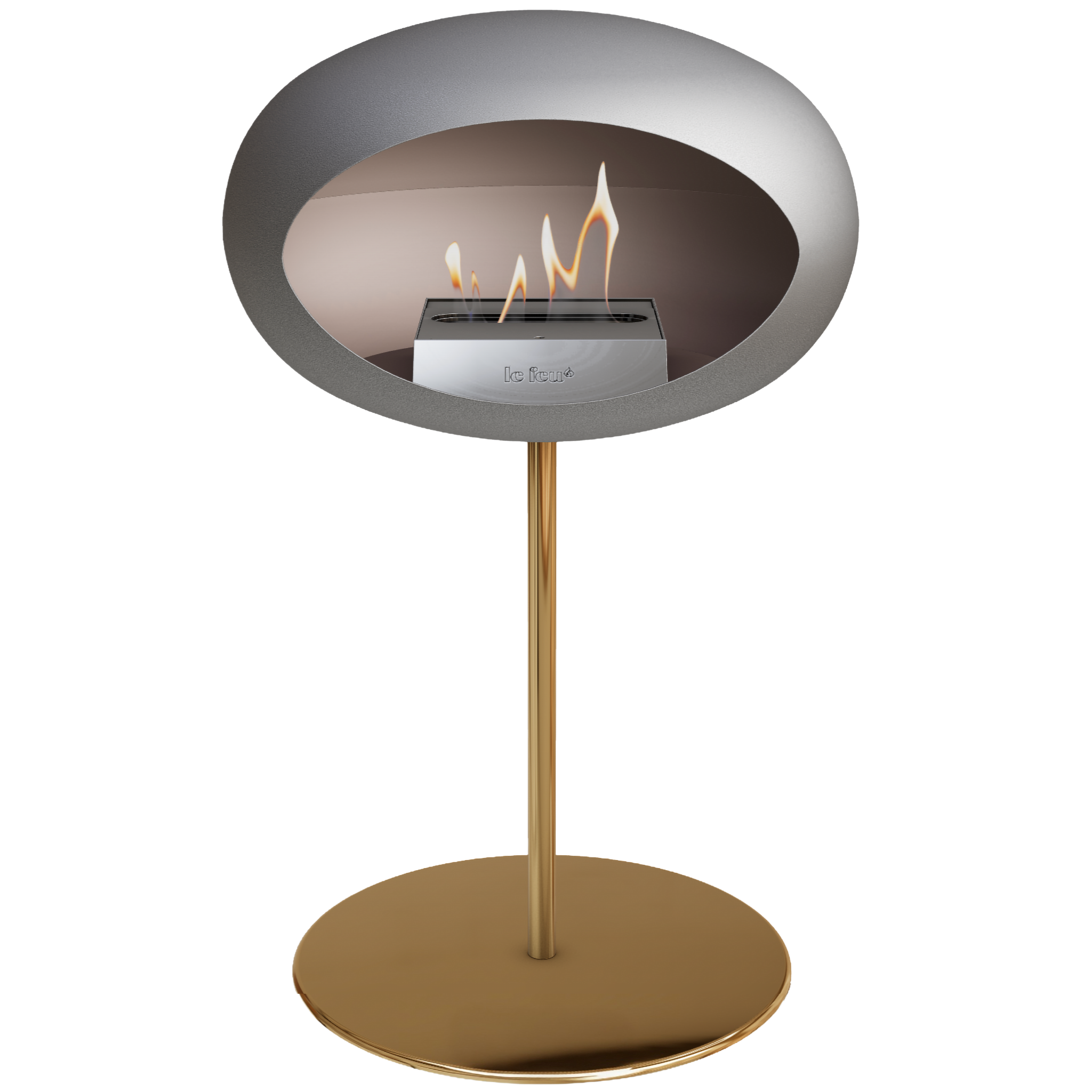 Ground Steel Low Nickel Bio Fireplace