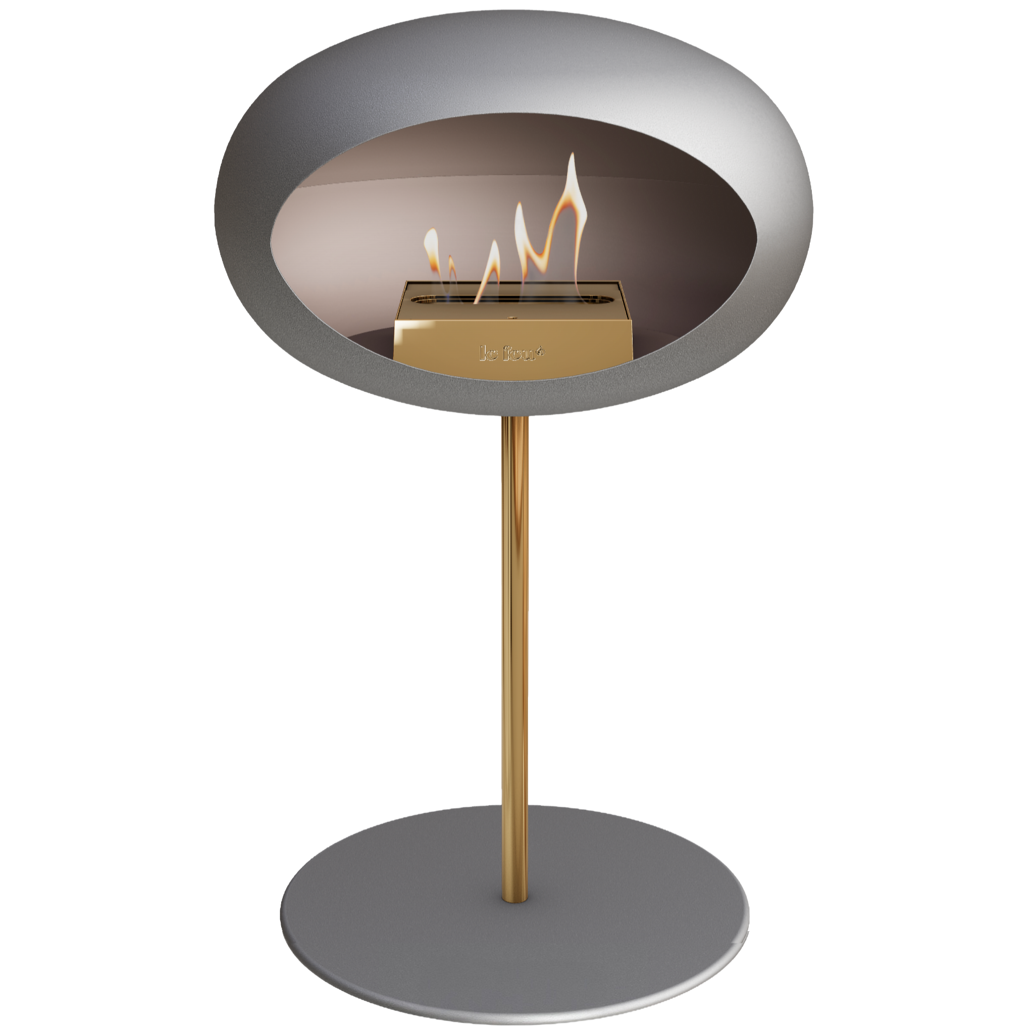 Ground Steel Low Nickel Bio Fireplace