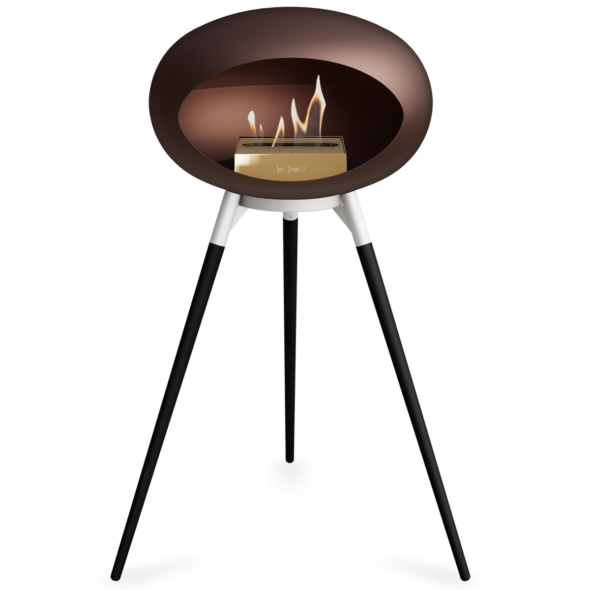 Ground Wood High Mocca Bio Fireplace