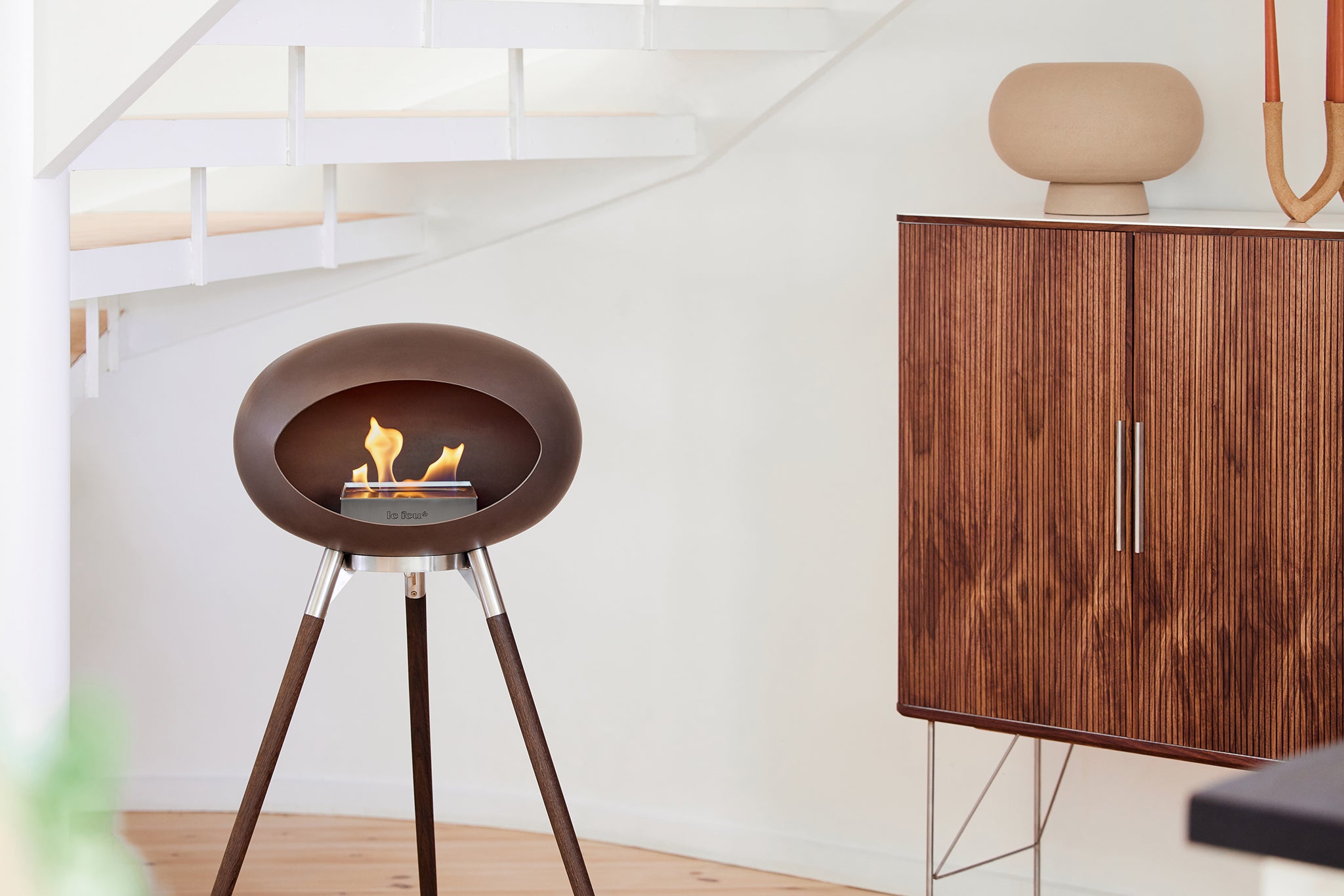 Ground Wood High Nickel Bio Fireplace