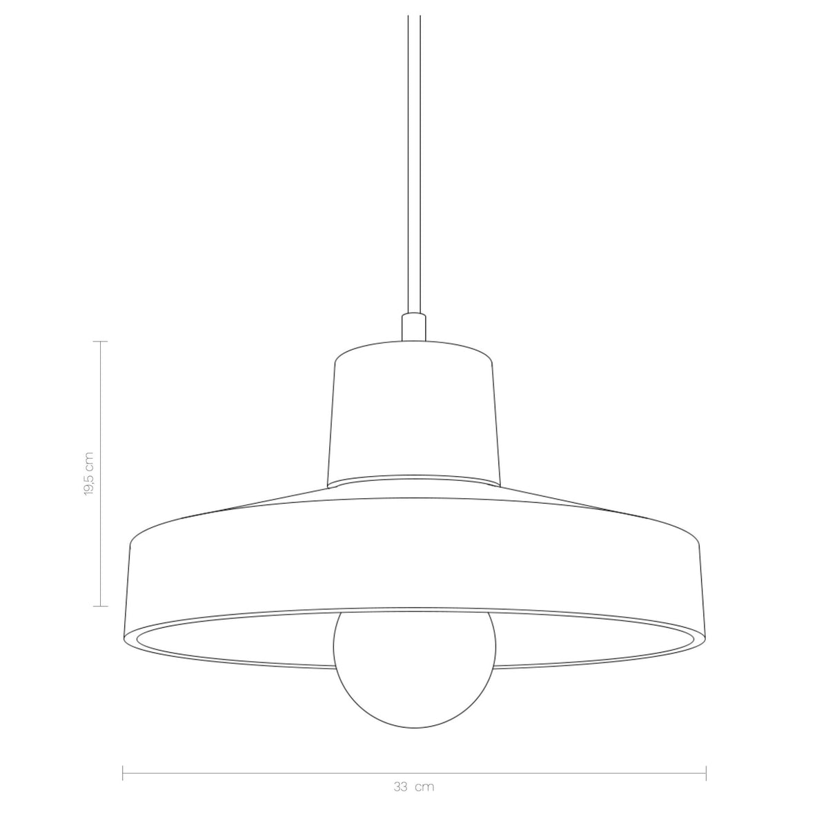 Korta 2 Concrete Pendant Lamp
