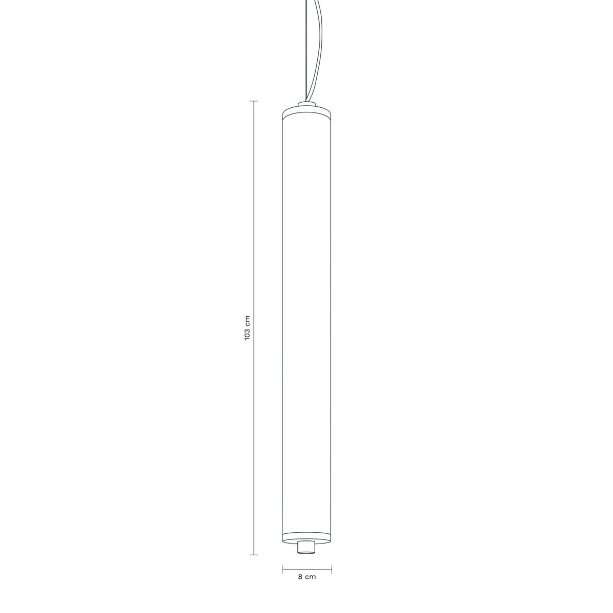 Longa Vertical Pendant Lamp