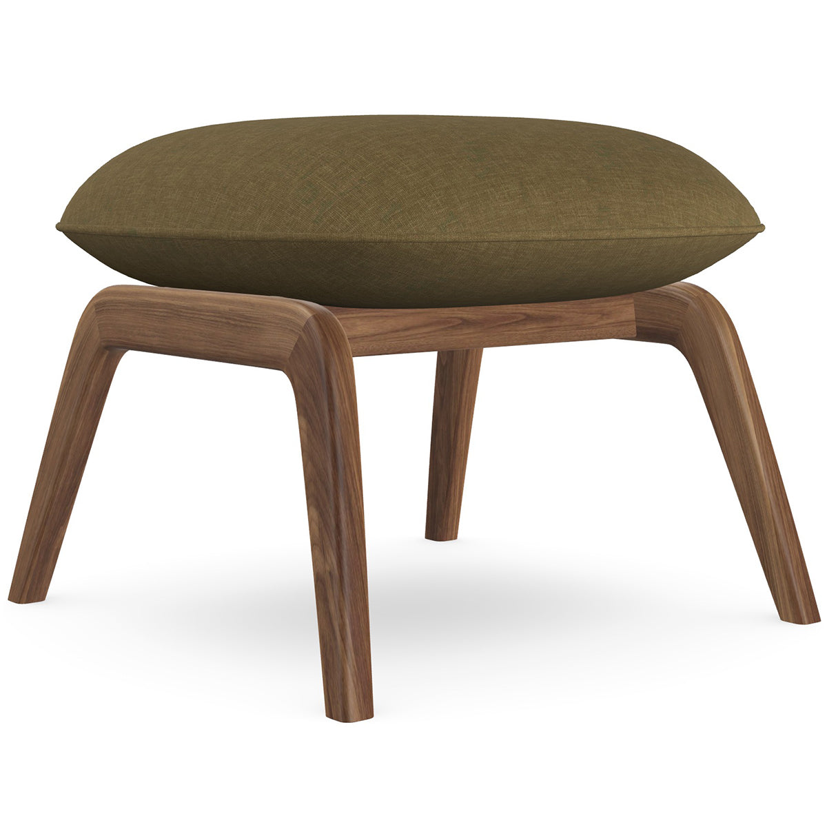 Aba Footrest with Wooden Legs