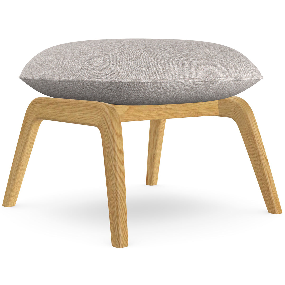Aba Footrest with Wooden Legs