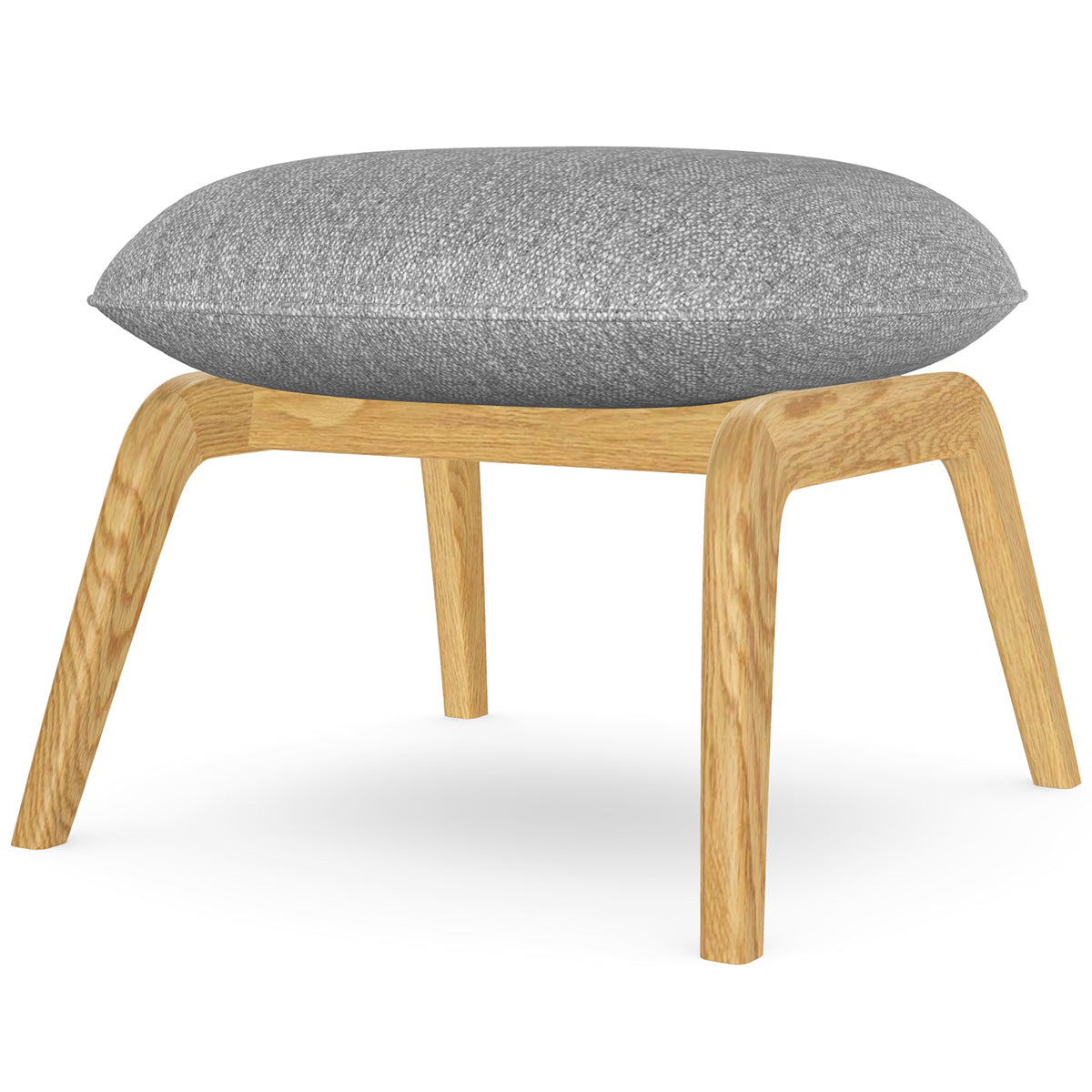 Aba Footrest with Wooden Legs