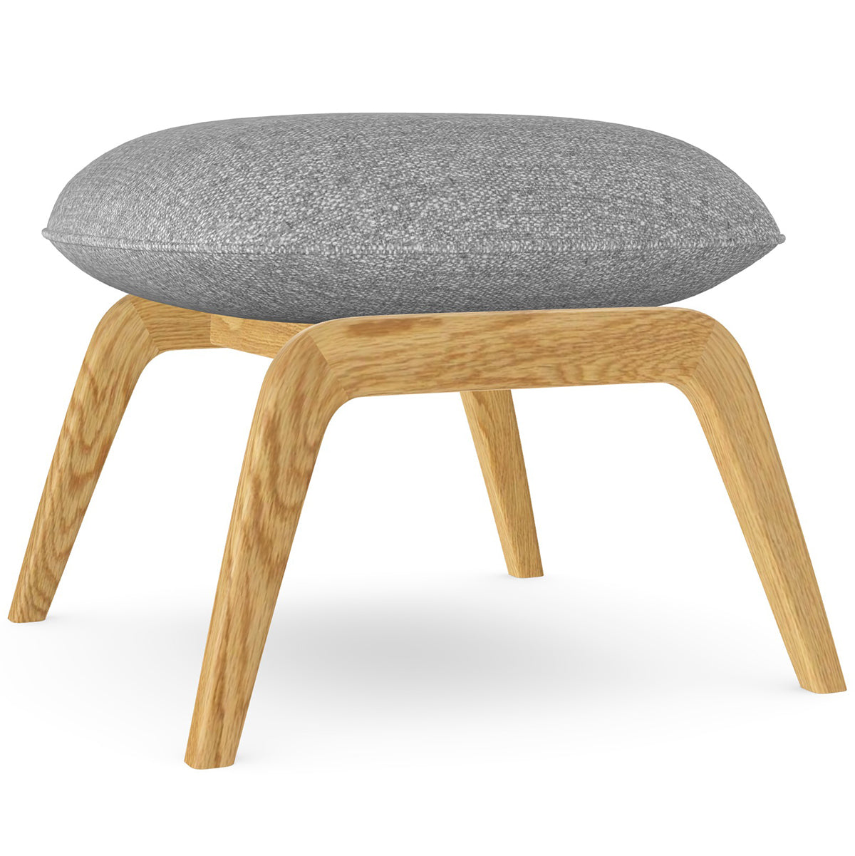 Aba Footrest with Wooden Legs