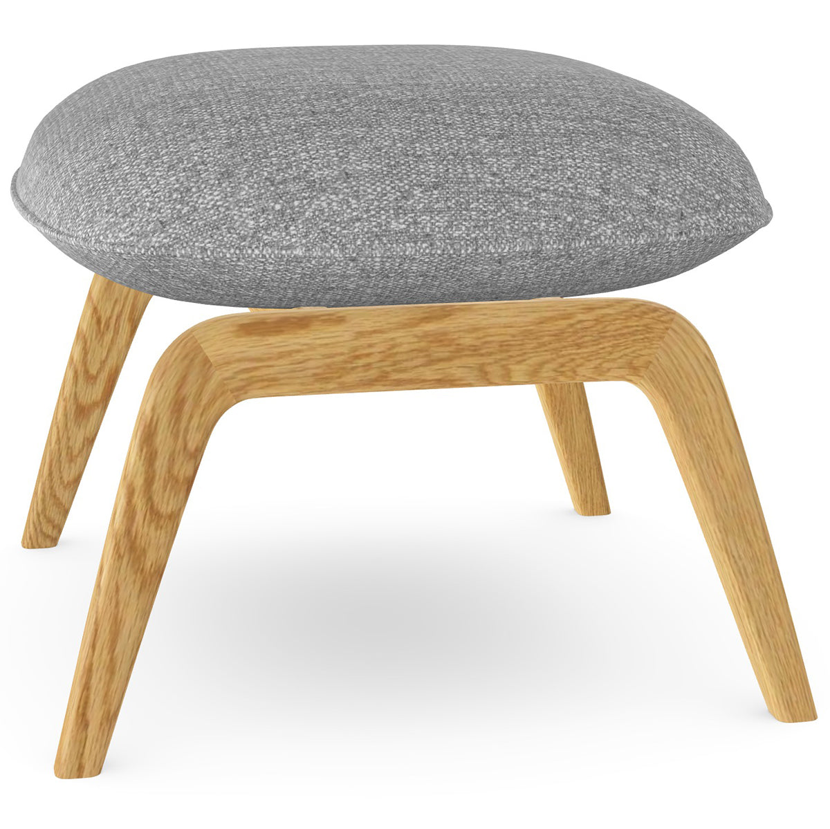Aba Footrest with Wooden Legs