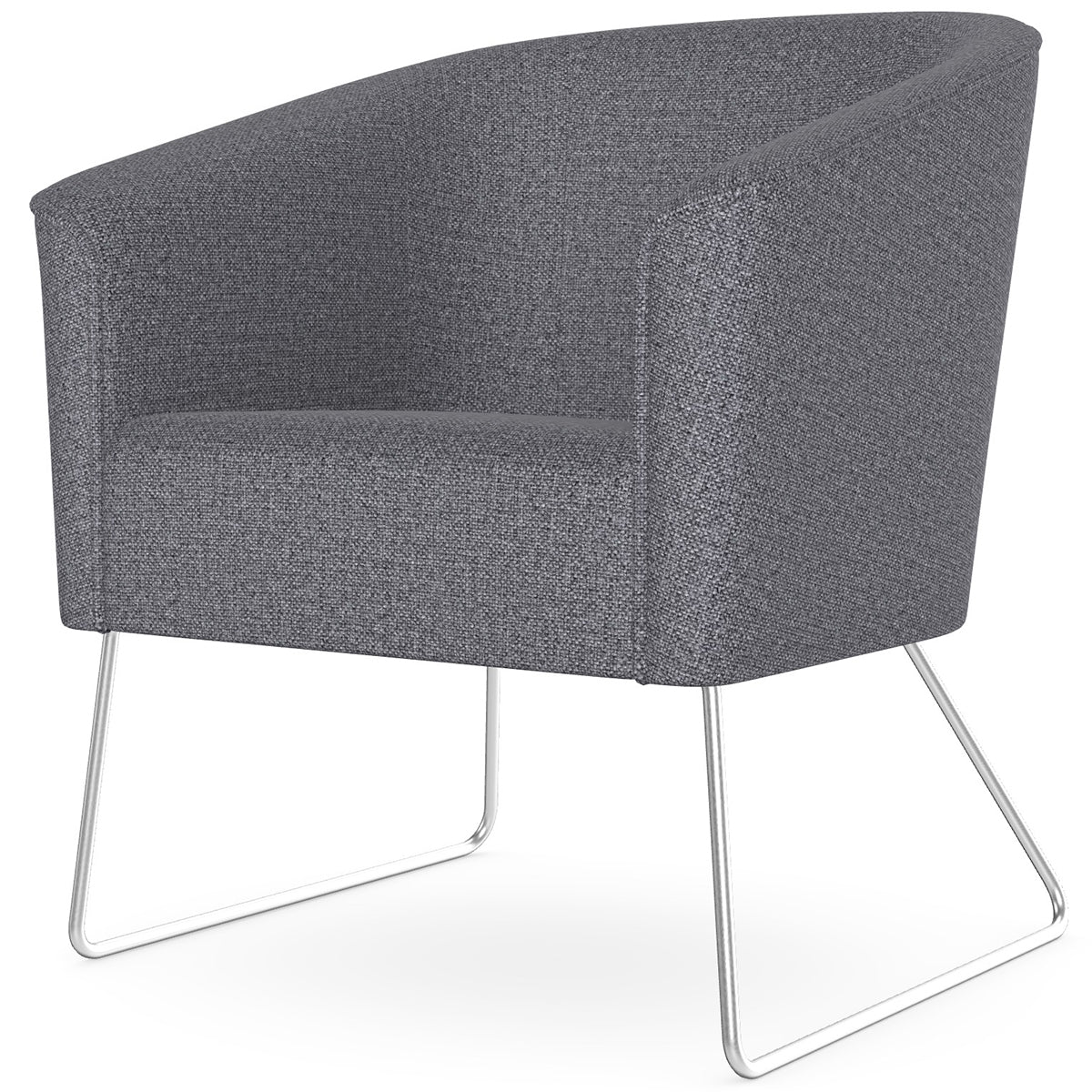 Len Armchair with Metal Legs