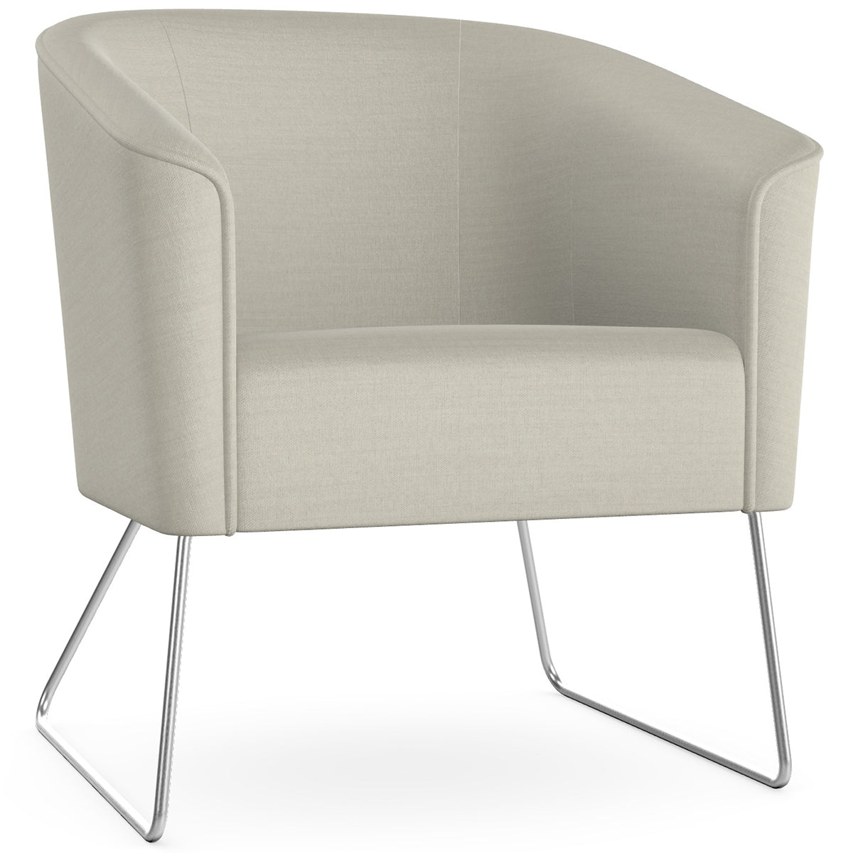 Len Armchair with Metal Legs