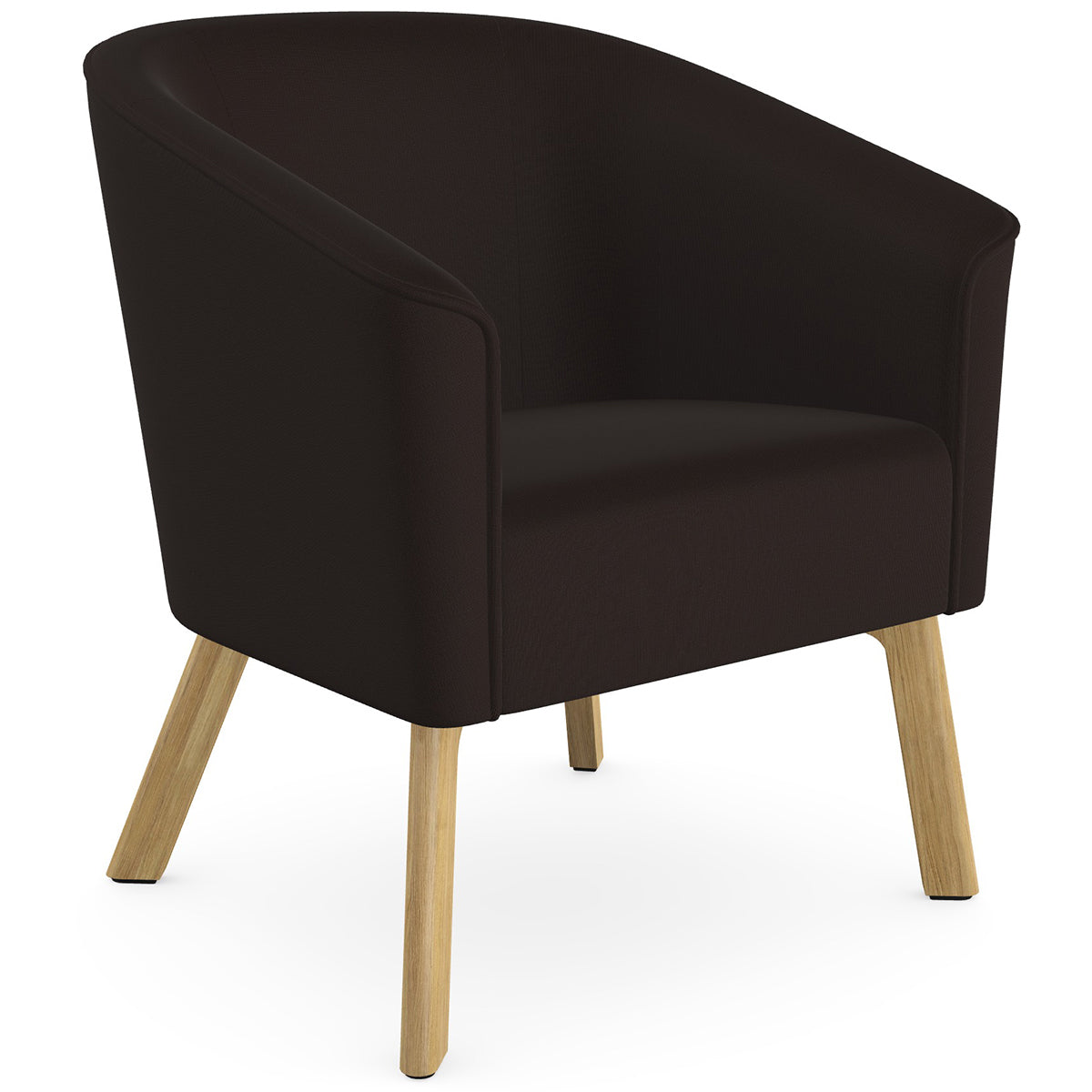 Len Armchair with Wooden Legs