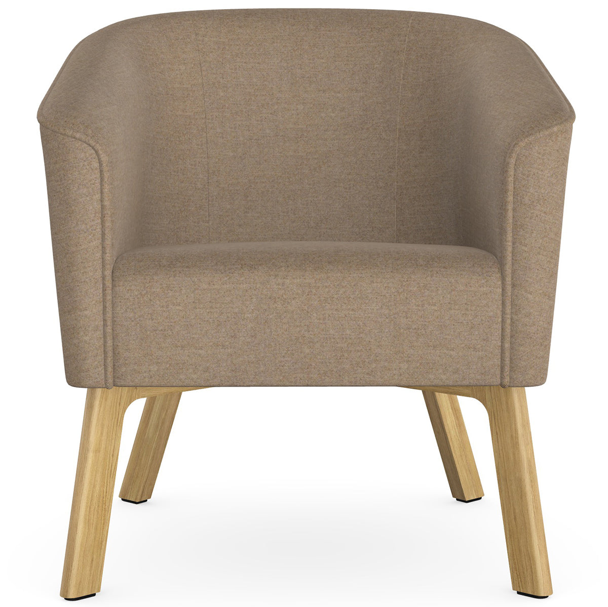 Len Armchair with Wooden Legs