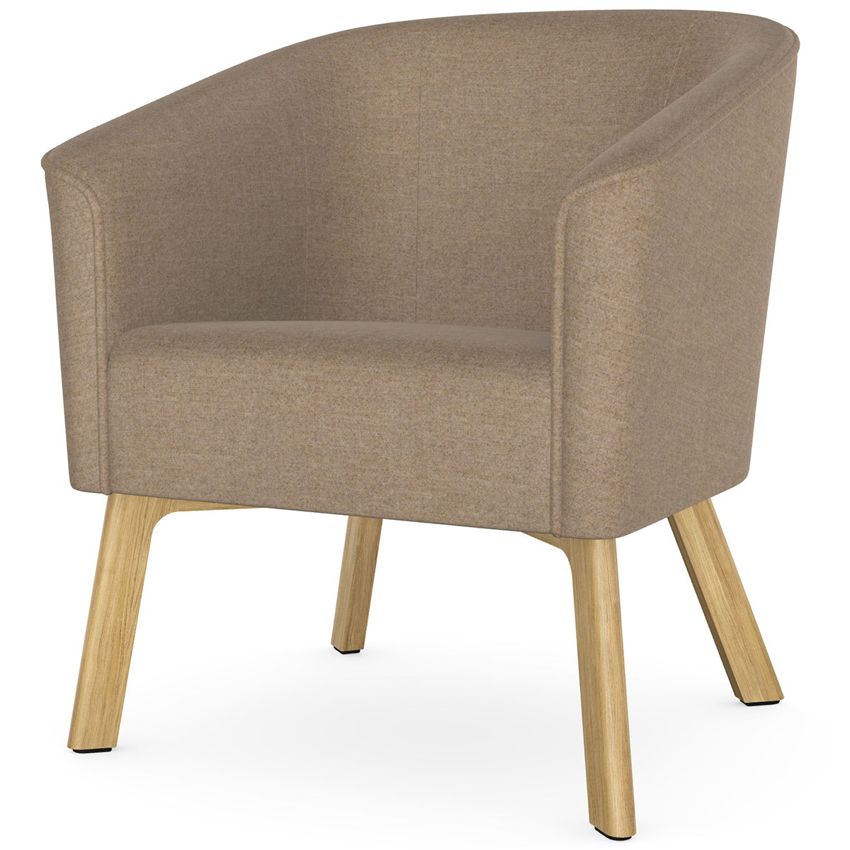 Len Armchair with Wooden Legs