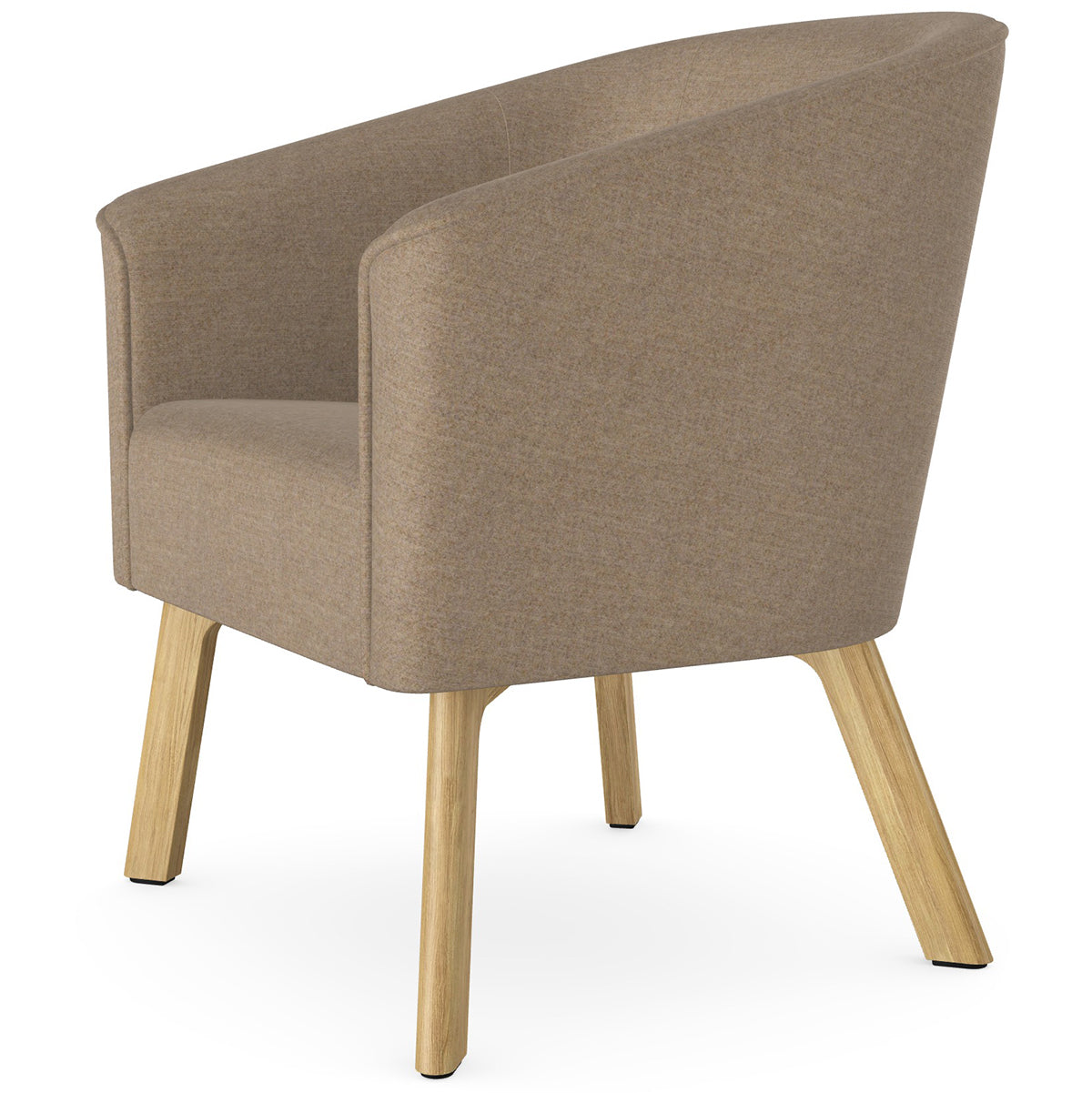 Len Armchair with Wooden Legs