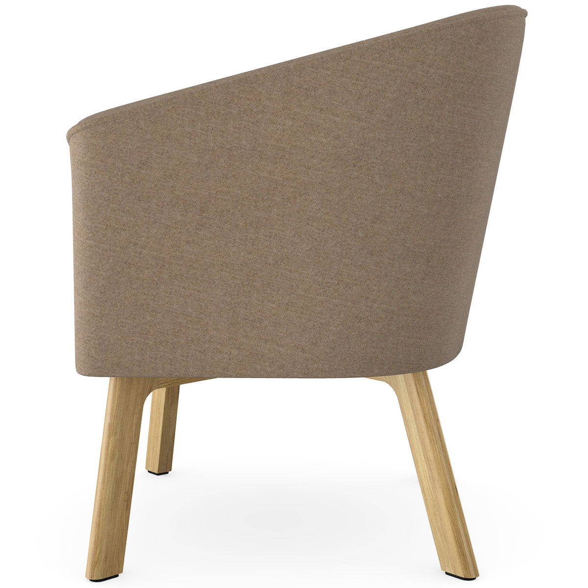 Len Armchair with Wooden Legs
