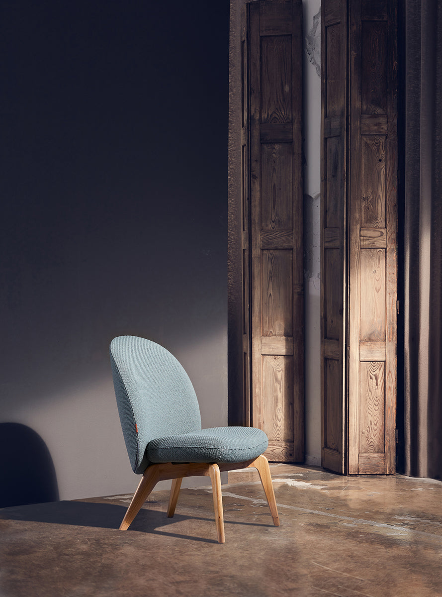 Fi Armchair with Wooden Legs