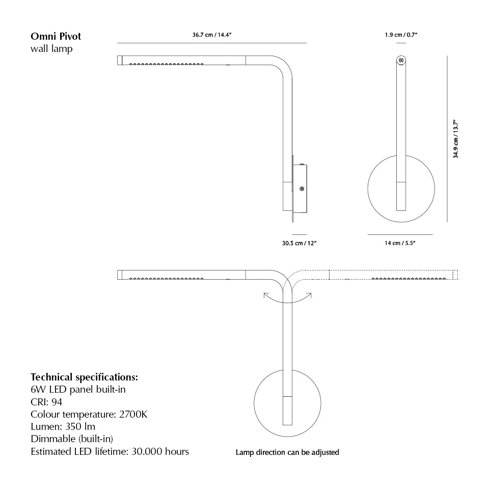 Omni Pivot Wall Lamp