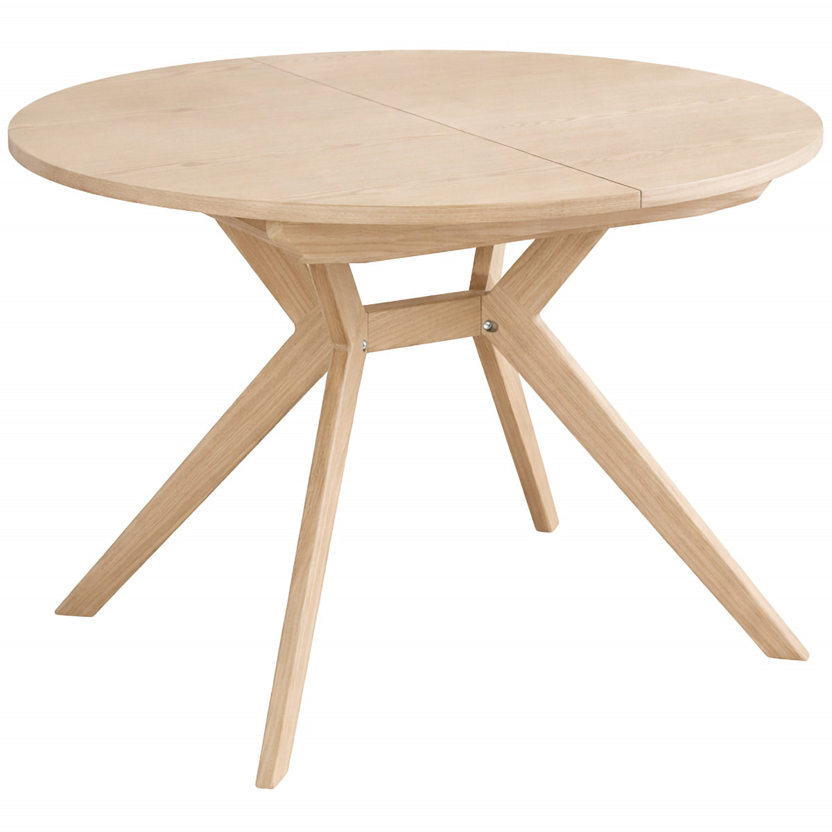 Biju Round Veneered Extendable Dining Table