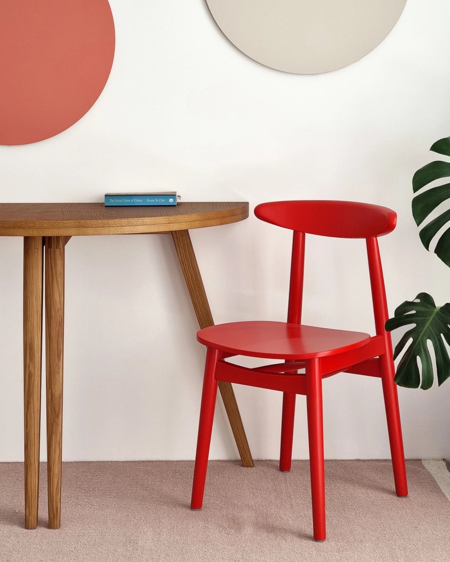Mawi Half Moon Veneered Extendable Table