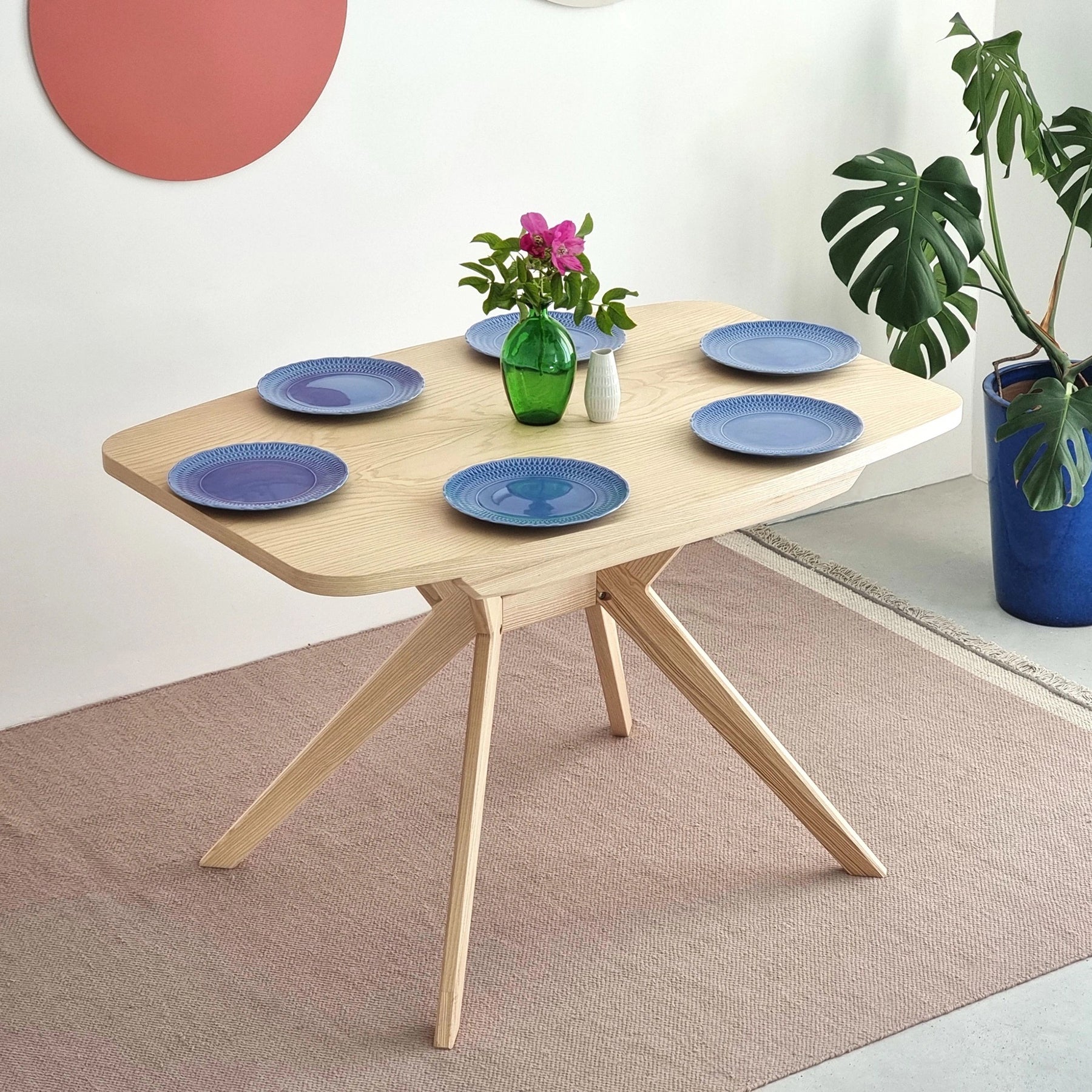 Biju Fin Oval Veneered Dining Table