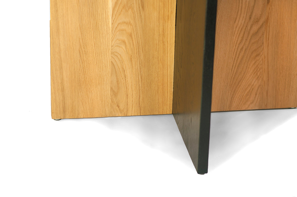 Rosto Oak Round Dining Table - WOO .Design