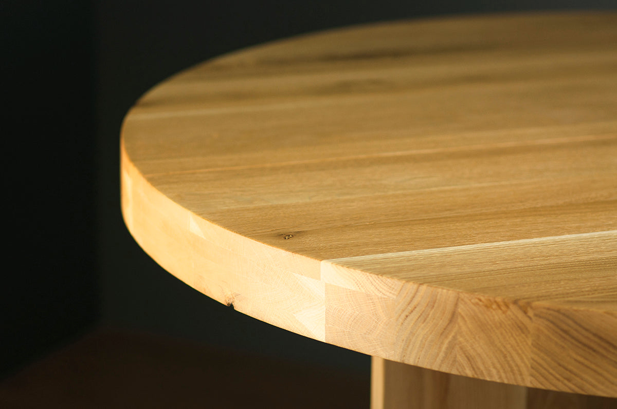 Rosto Oak Round Dining Table - WOO .Design