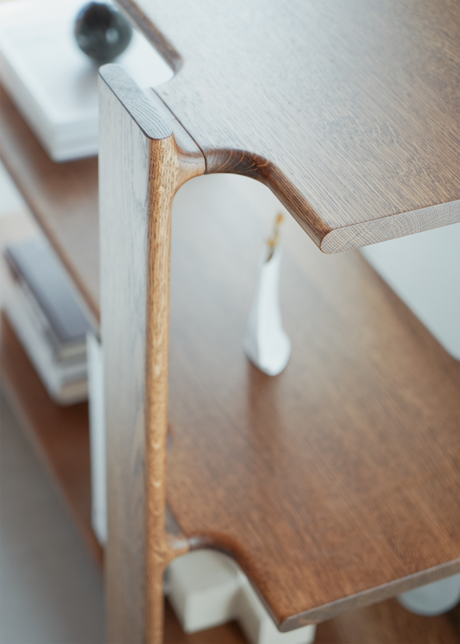 Ligo 4 Oak Wood Bookcase