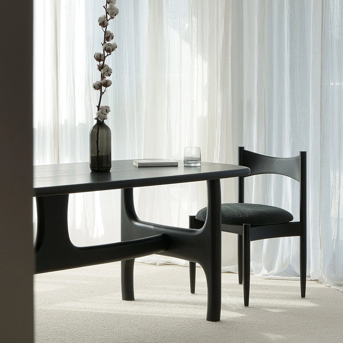 Olfo Oak Wood Dining Table