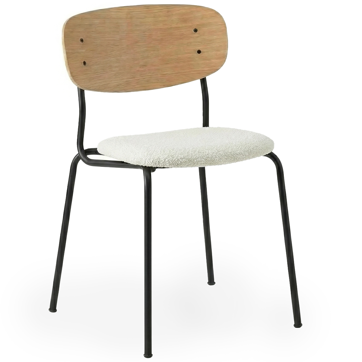 Splot Soft Black Chair