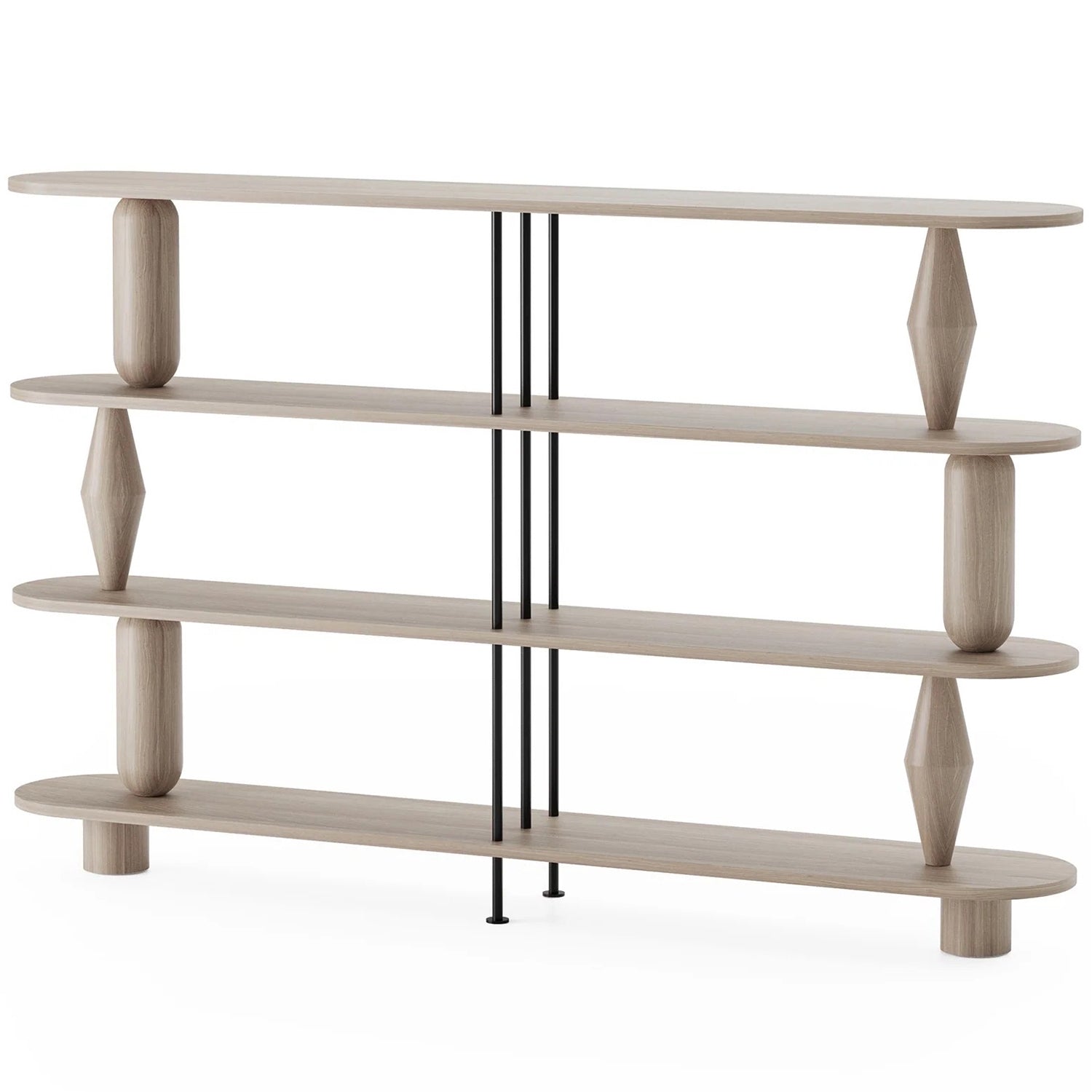 Vazoo Duo 4 Oak Wood Bookcase