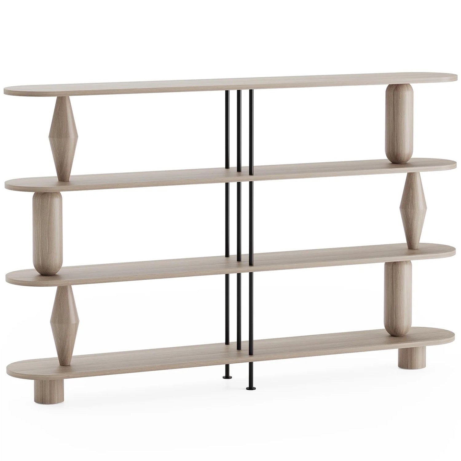 Vazoo Duo 4 Oak Wood Bookcase