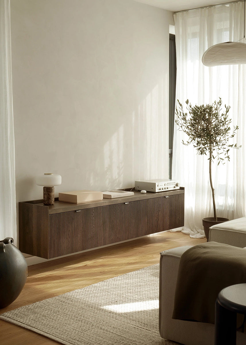 Meda 3 Oak Wood TV Unit