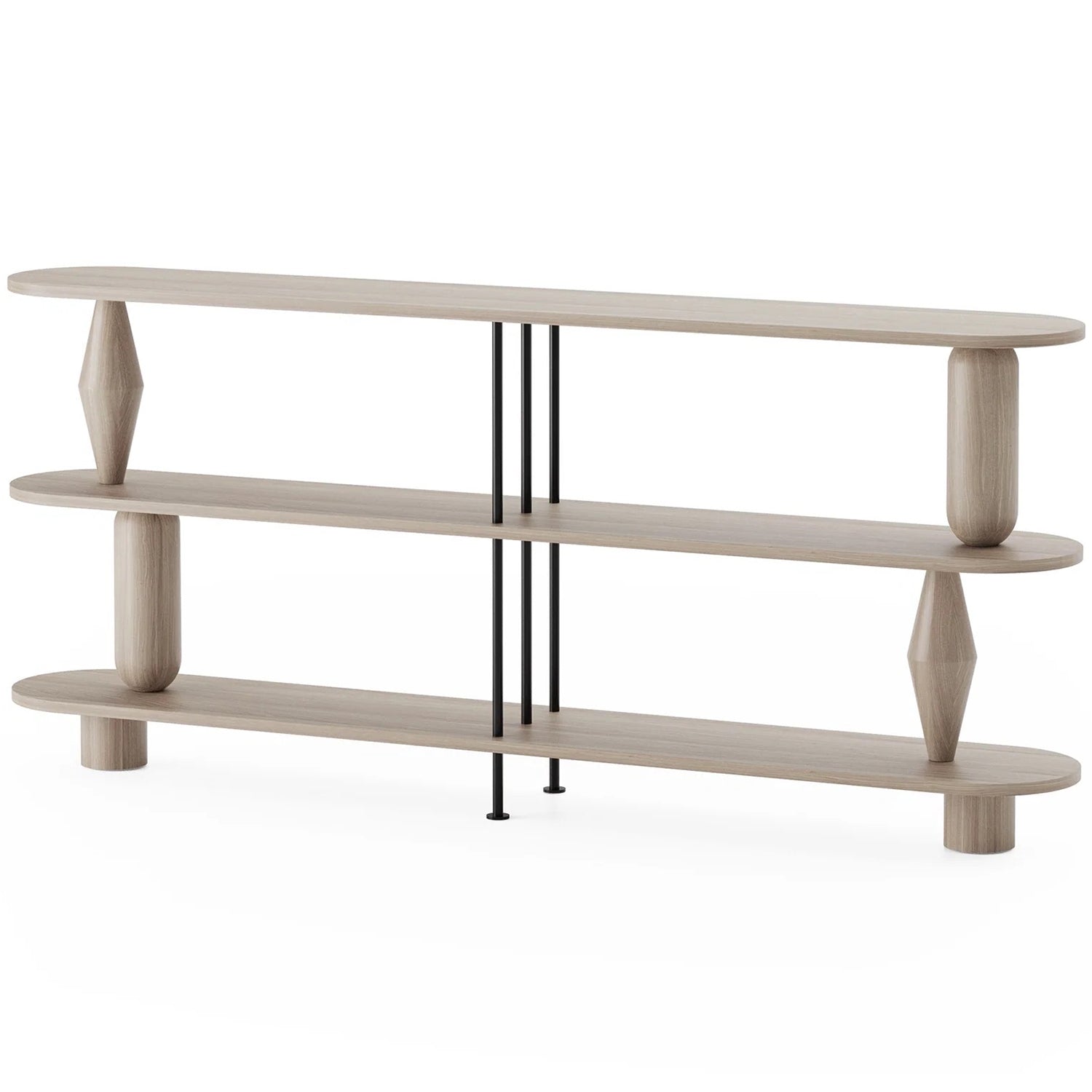 Vazoo Duo 3 Oak Wood Bookcase