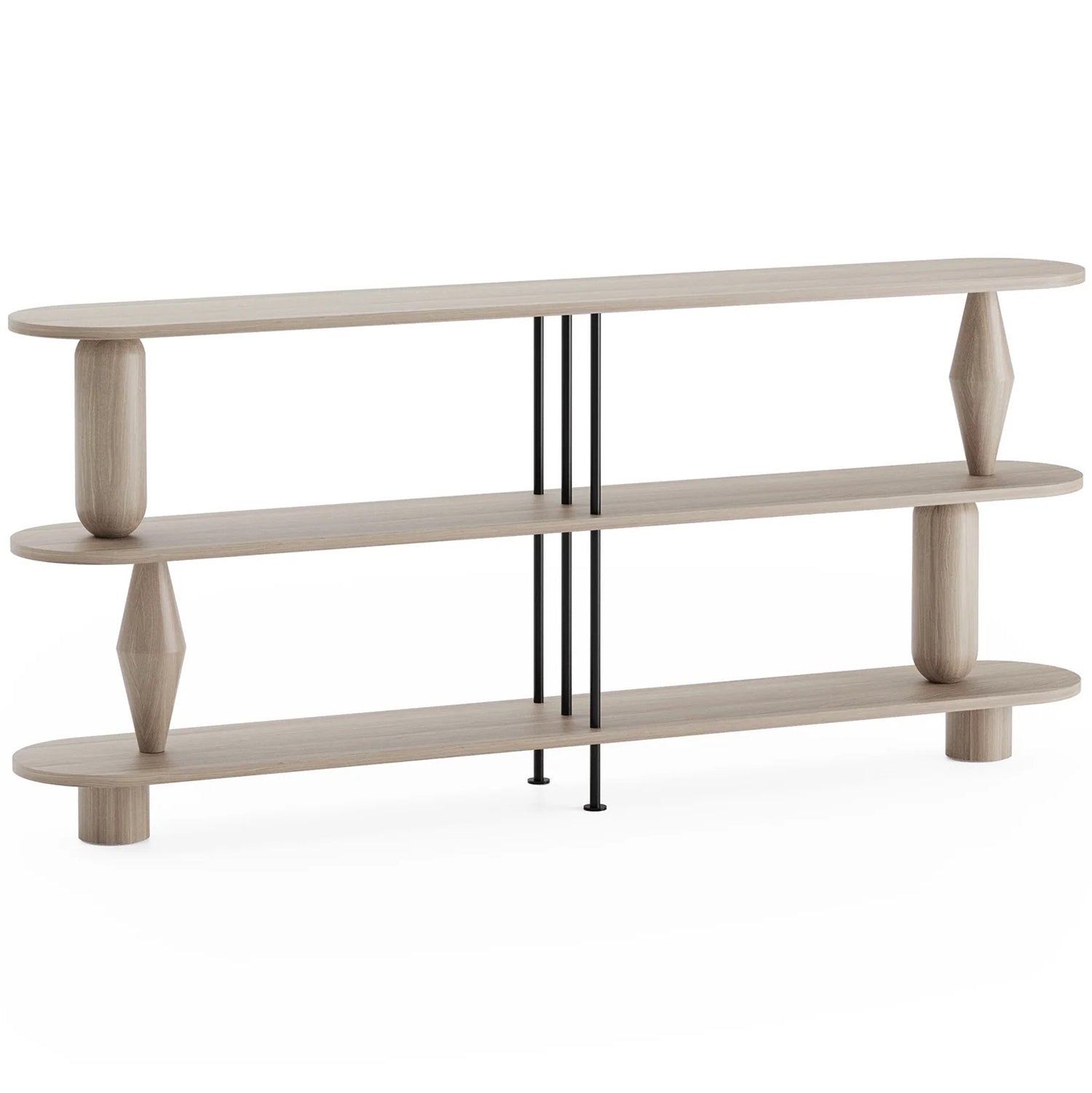 Vazoo Duo 3 Oak Wood Bookcase