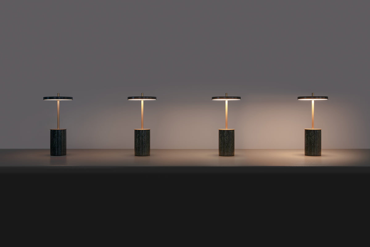Asteria Move Travertine Mini Portable Lamp