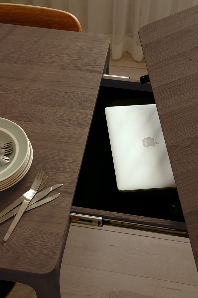 Heart'n'Soul Walnut Extendable Dining Table
