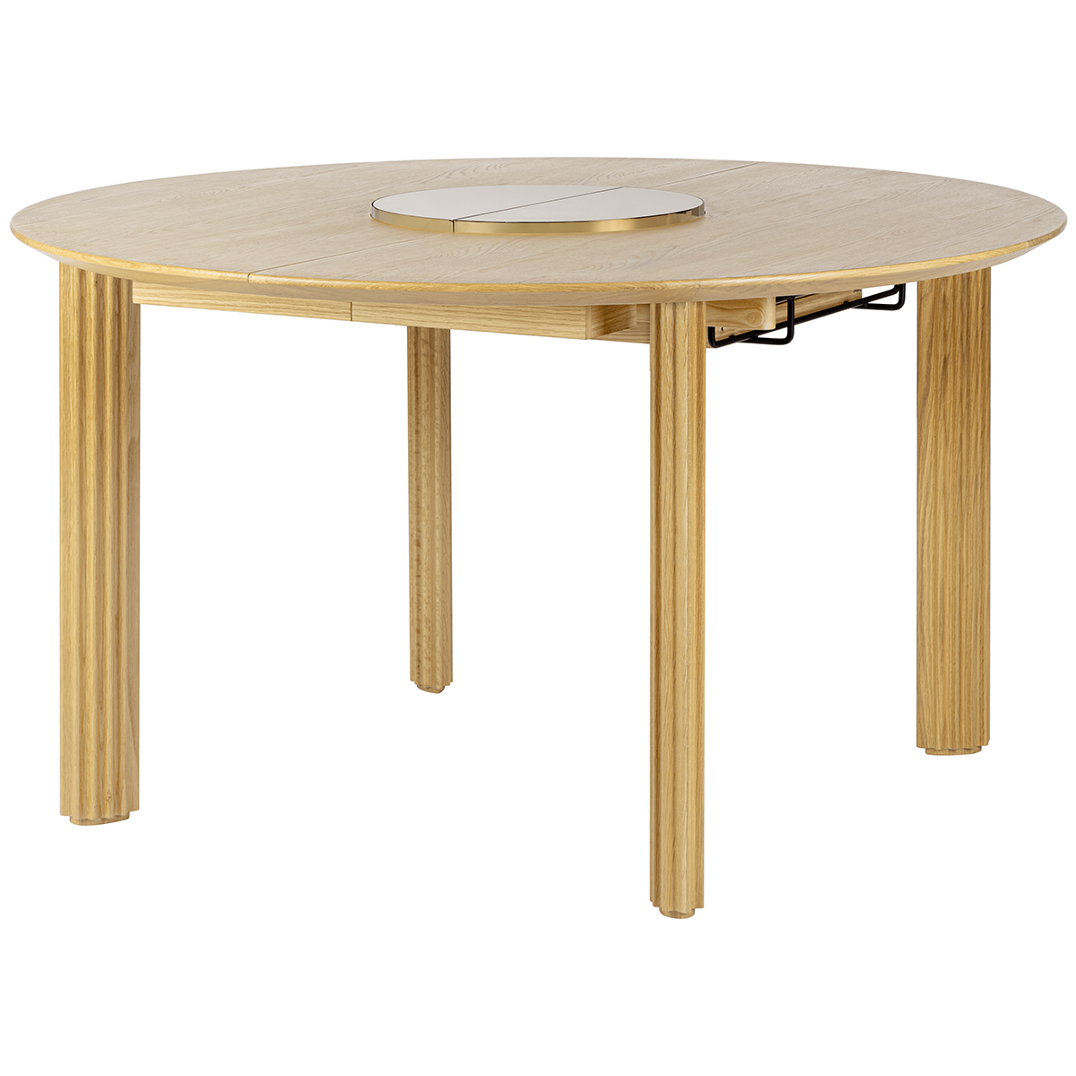 Comfort Circle Extendable Dining Table with Ceramic Top
