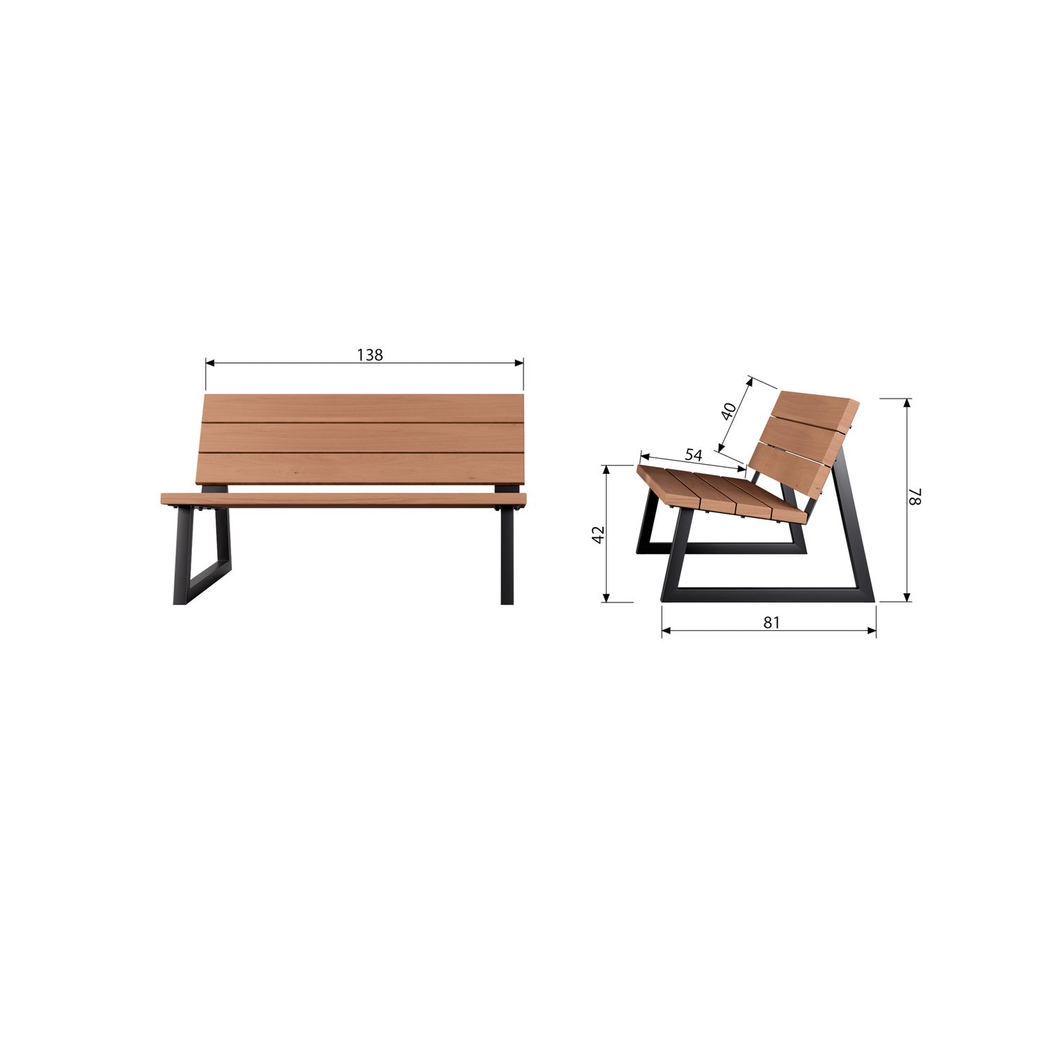 Banco Ayous Wood Garden Bench