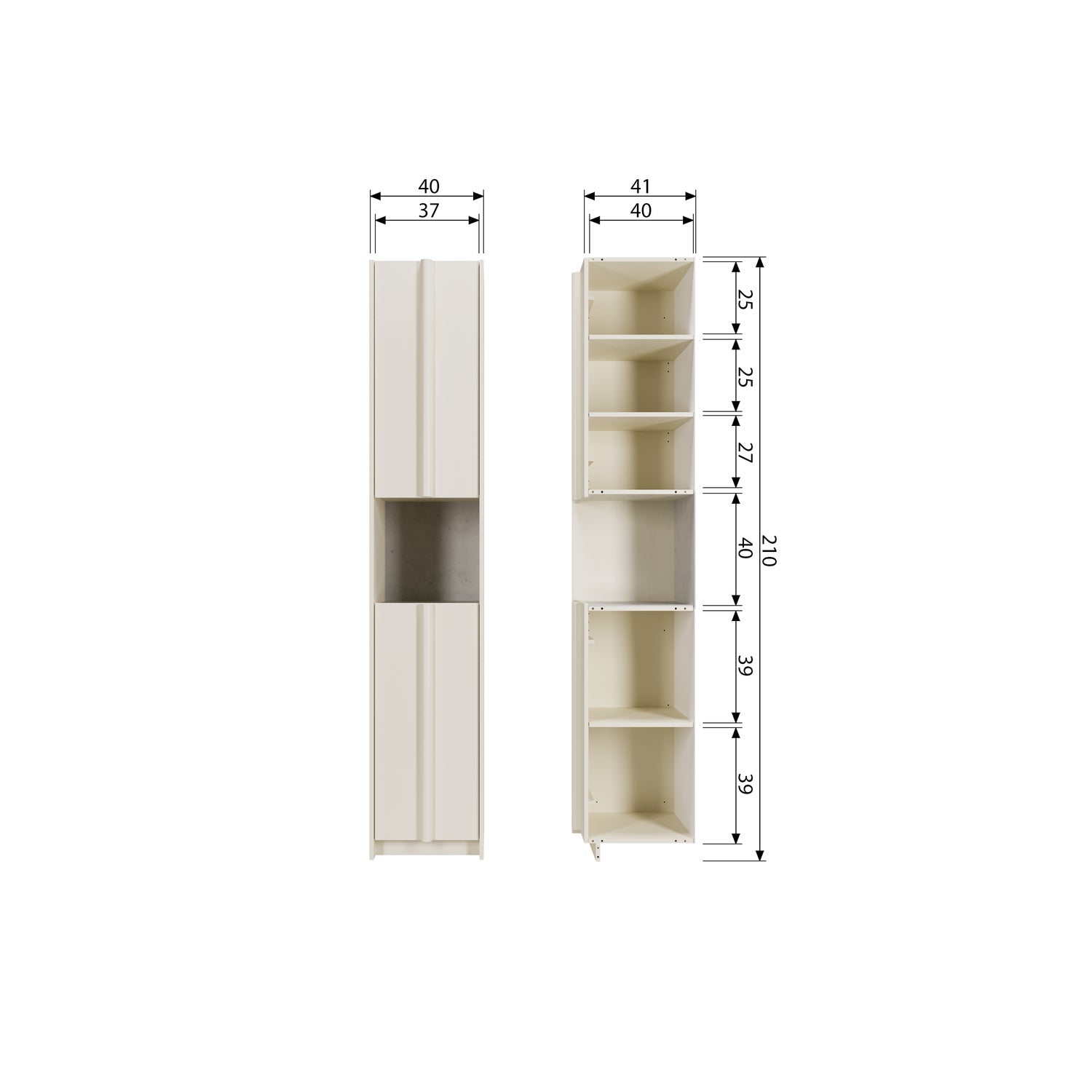 Basu Pine Wood Small Cabinet
